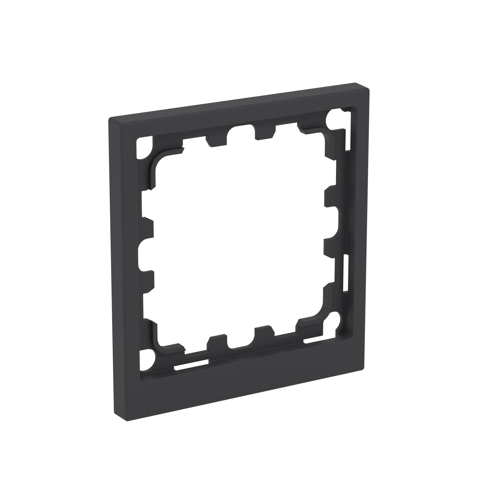 Рамка на 1 пост, KANT, черный уголь