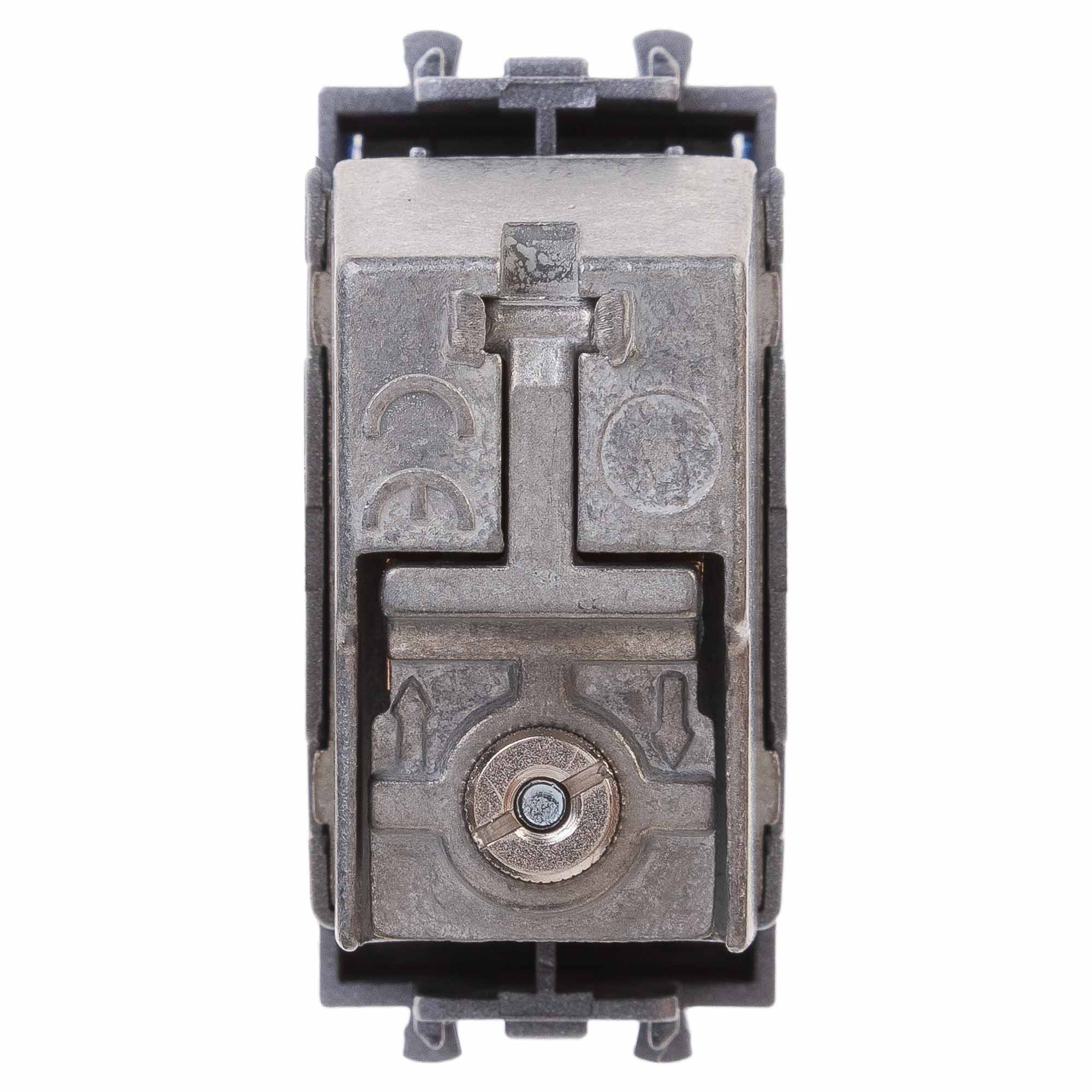 Розетка ТВ проходная, Avanti, закаленная сталь, 1 мод