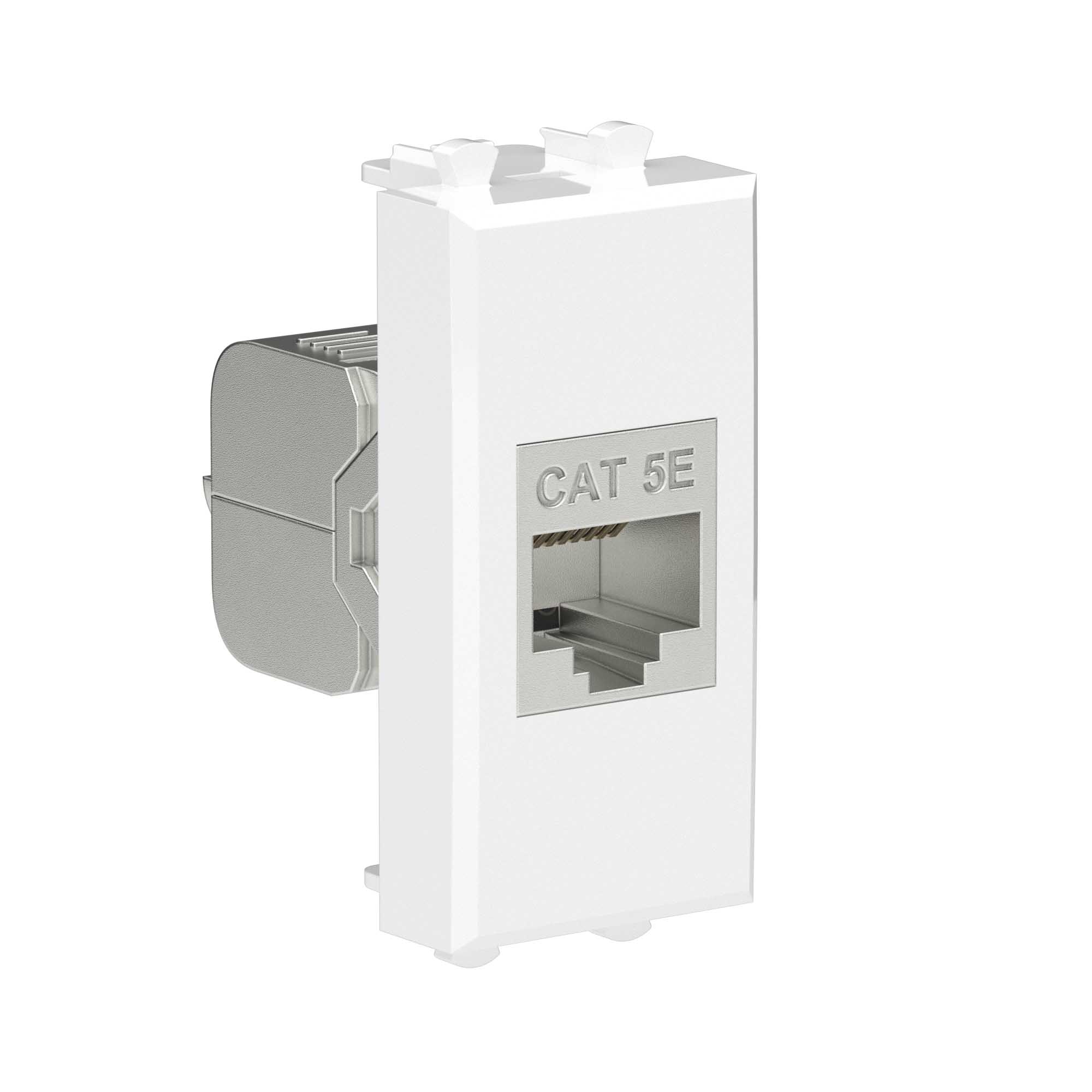 Компьютерная розетка RJ-45 без шторки модульная, кат.5е экранированная ...