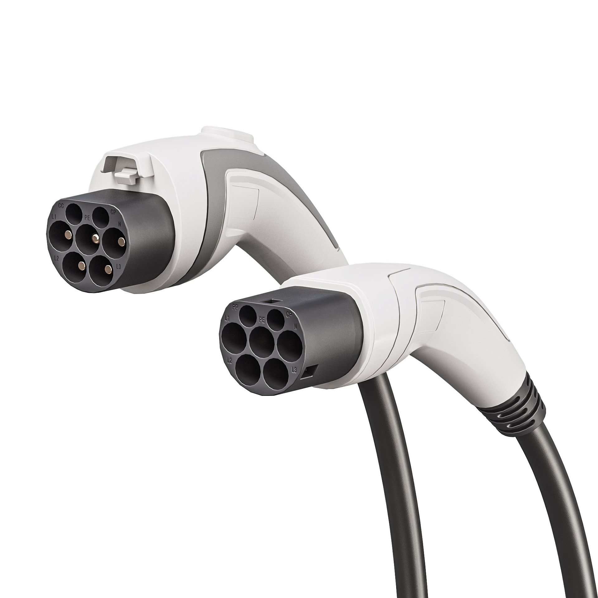 Кабель Type2-GB/T для подключения к зарядной станции "EOS Charge",однофазный, 5 м