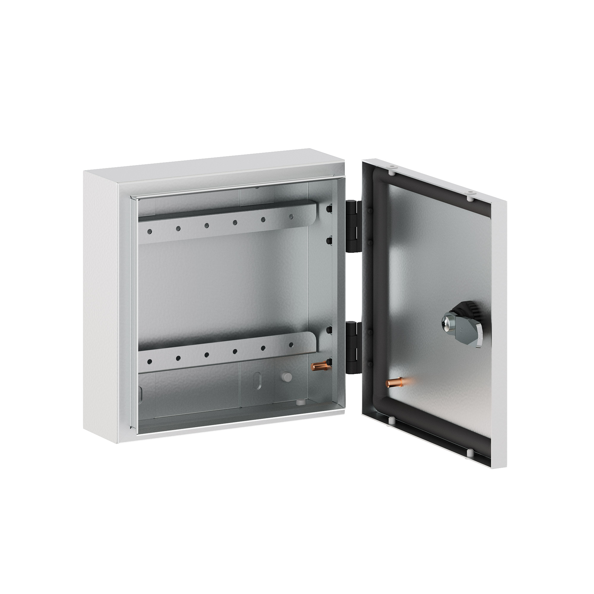 Корпус клеммный металлический SDE ВxШxГ 200x200x80 мм с дверцей, IP55