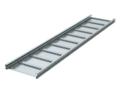 Прямые элементы листового типа Лоток листовой 80х700, лонжерон 2 мм, L 3 м, горячий цинк DKC|ДКС