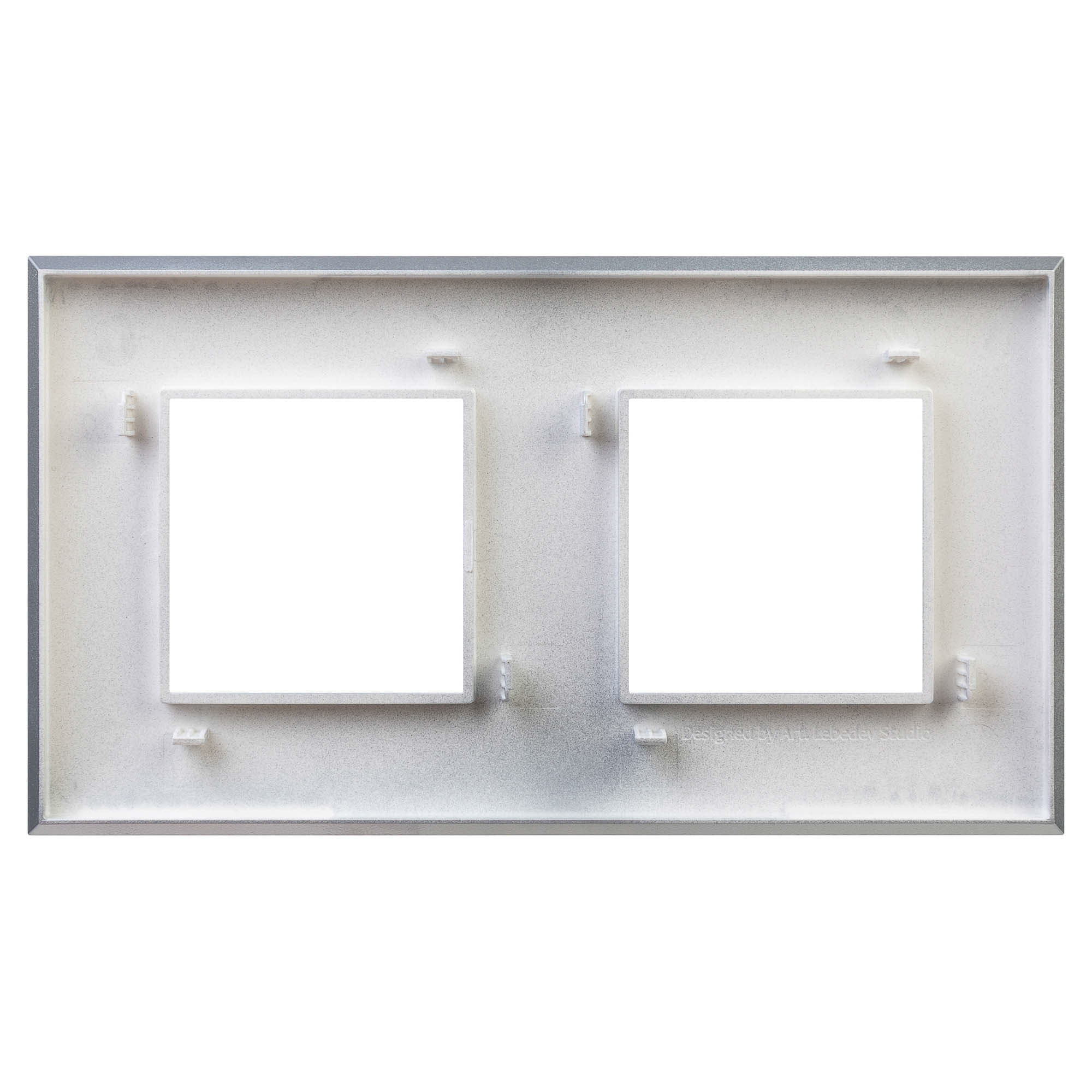 Рамка 2 поста (4 мод.), Avanti, закаленная сталь