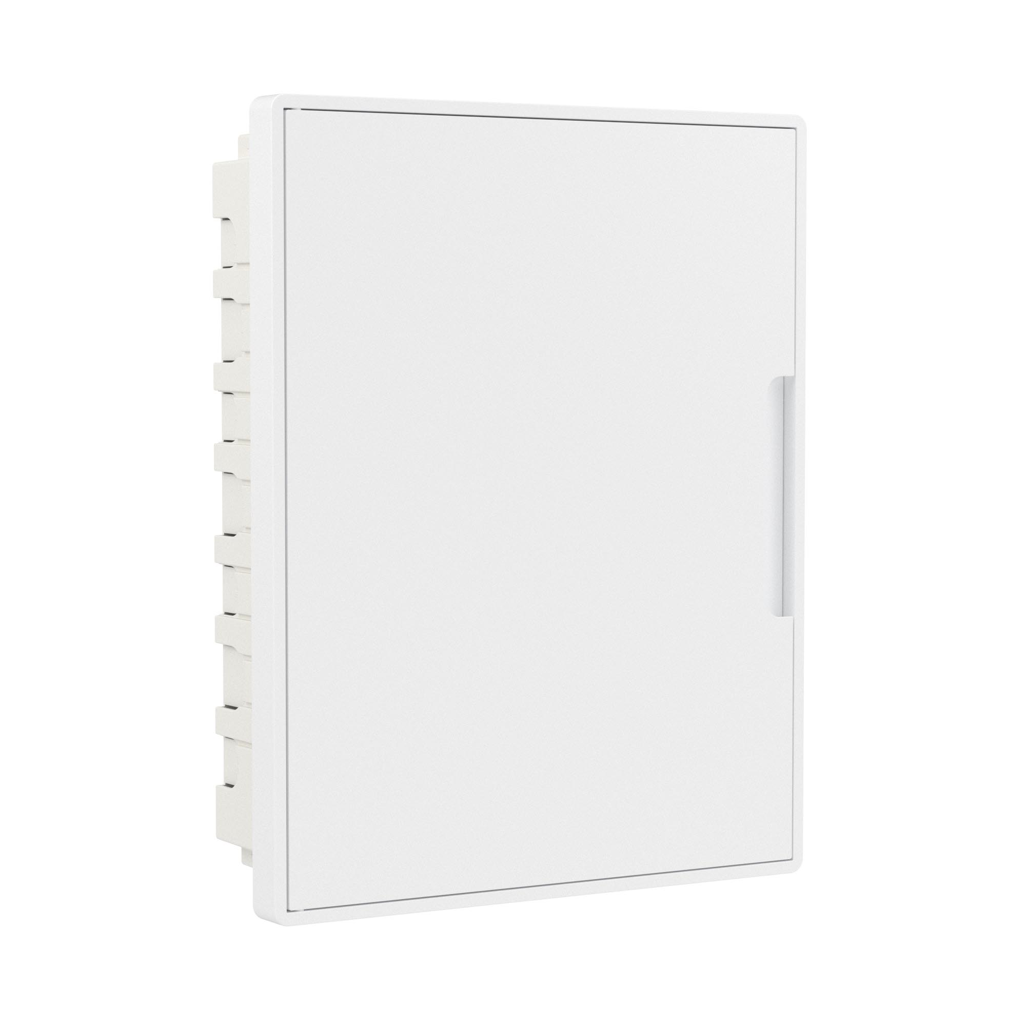 Модульные щитки "Фрейм" (FRAME) встраиваемые Щиток 24 мод встраиваемый слаботочный Фрейм (FRAME), белый, с белой дверцей, с монтажной платой, 1 розеткой (арт. 45005) и 1 коробкой (арт. 10033) DKC|ДКС