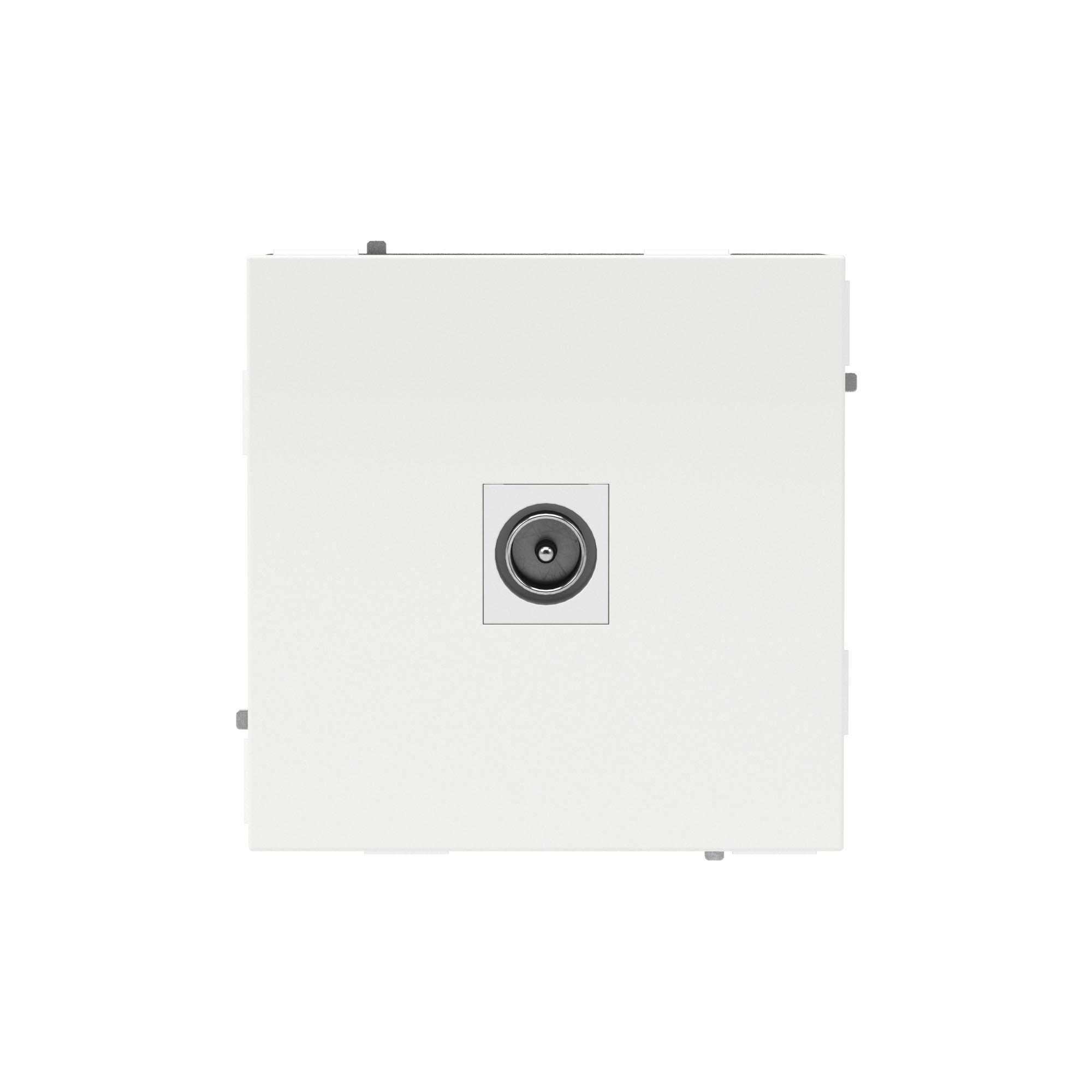 Розетка TV одиночная, KANT, белая магнолия