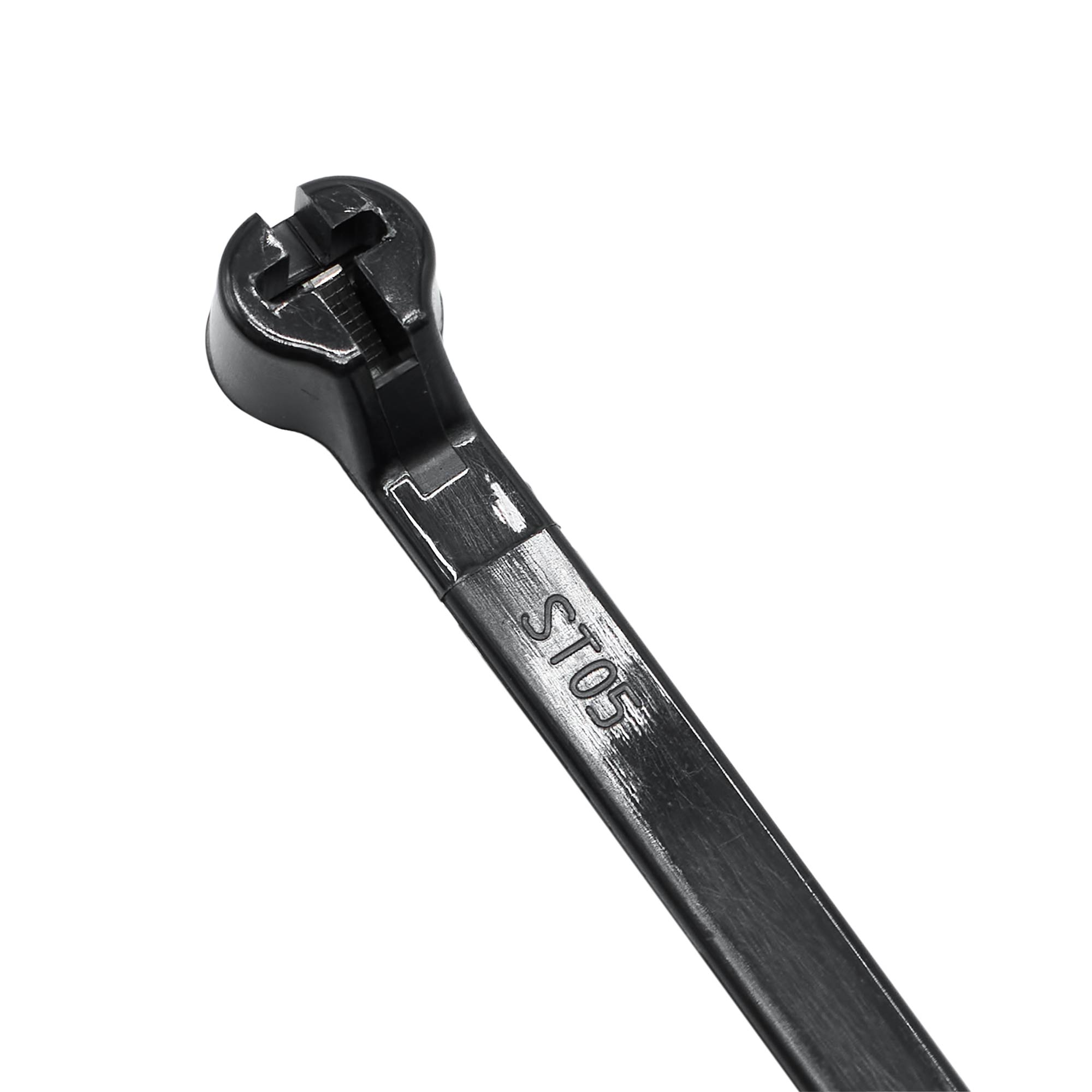 Хомут P6.6 с двойным замком, черный 4,8x300