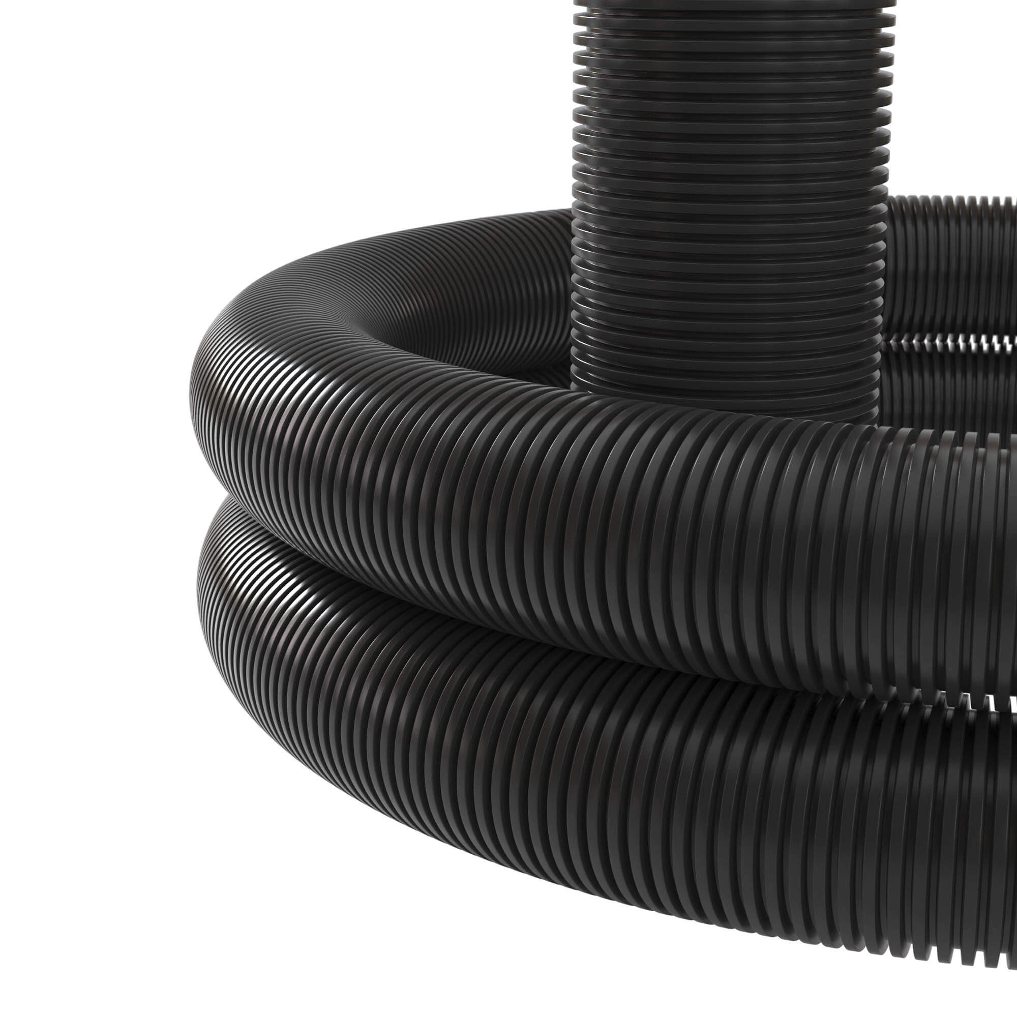 Усиленная двустенная труба ПНД гибкая для кабельной канализации д.110мм ...