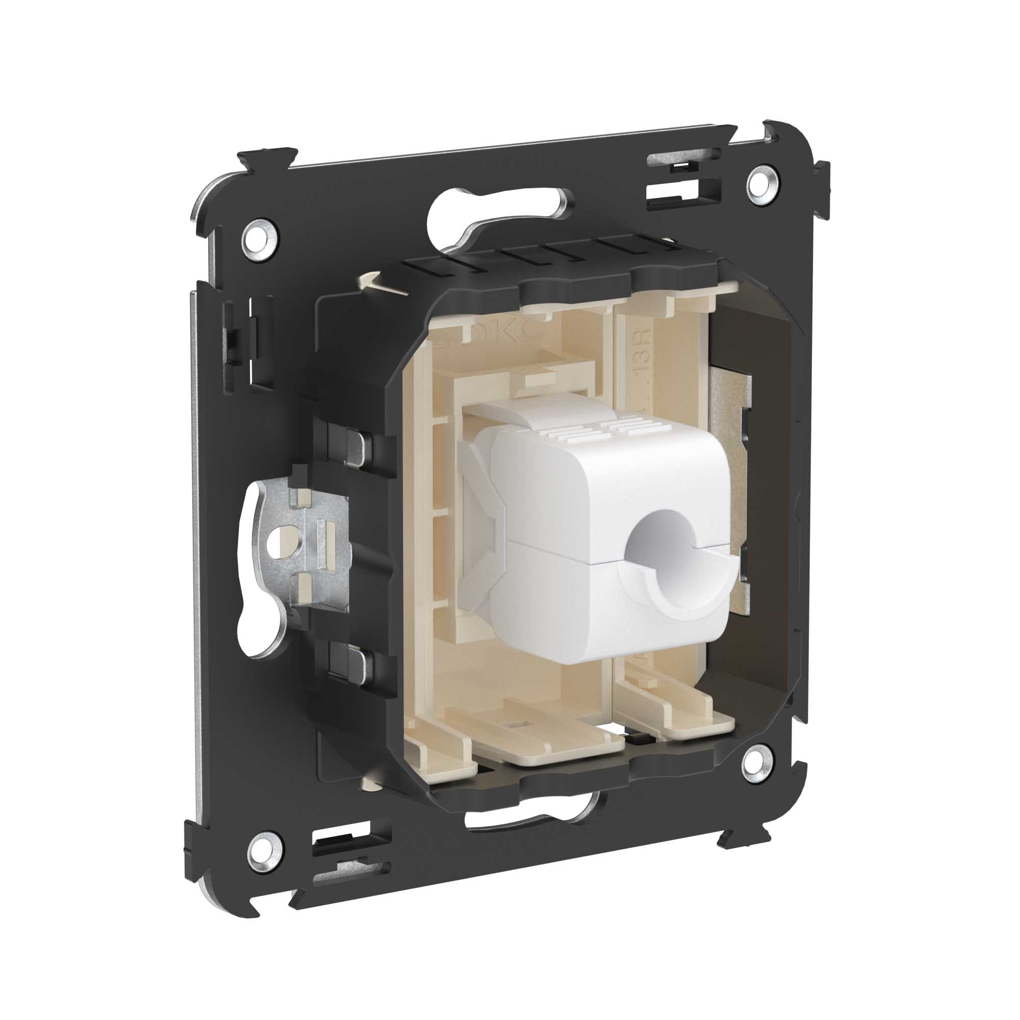 Компьютерная розетка RJ-45 без шторки в стену, кат.5е одинарная ...