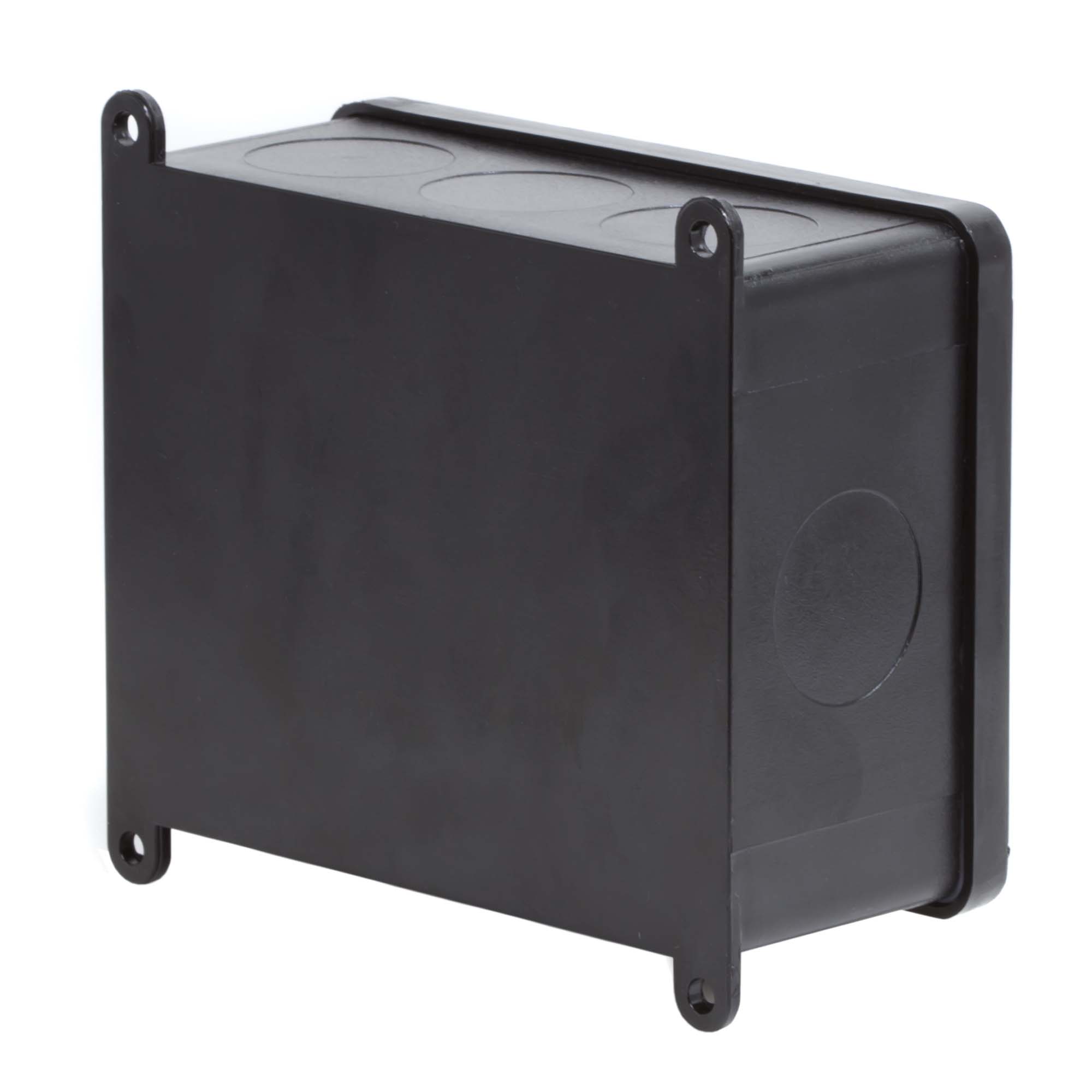 Коробка индустриальная 120х95х52 мм, IP68 с гладкими стенками, черная