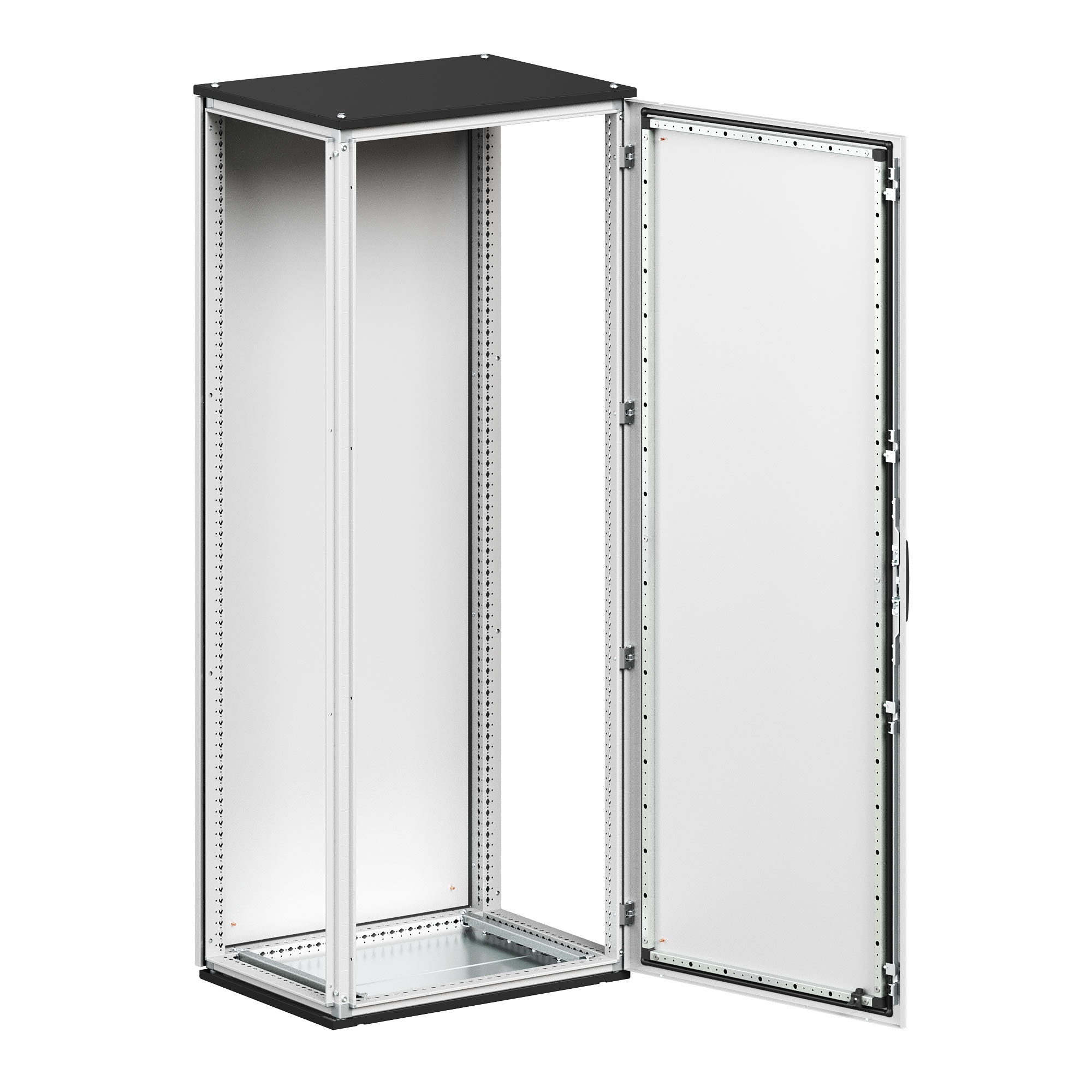 Напольный собранный корпус CQE N с одностворчатой дверью и с задней панелью ВхШхГ 1600x1000x500 мм RAM block