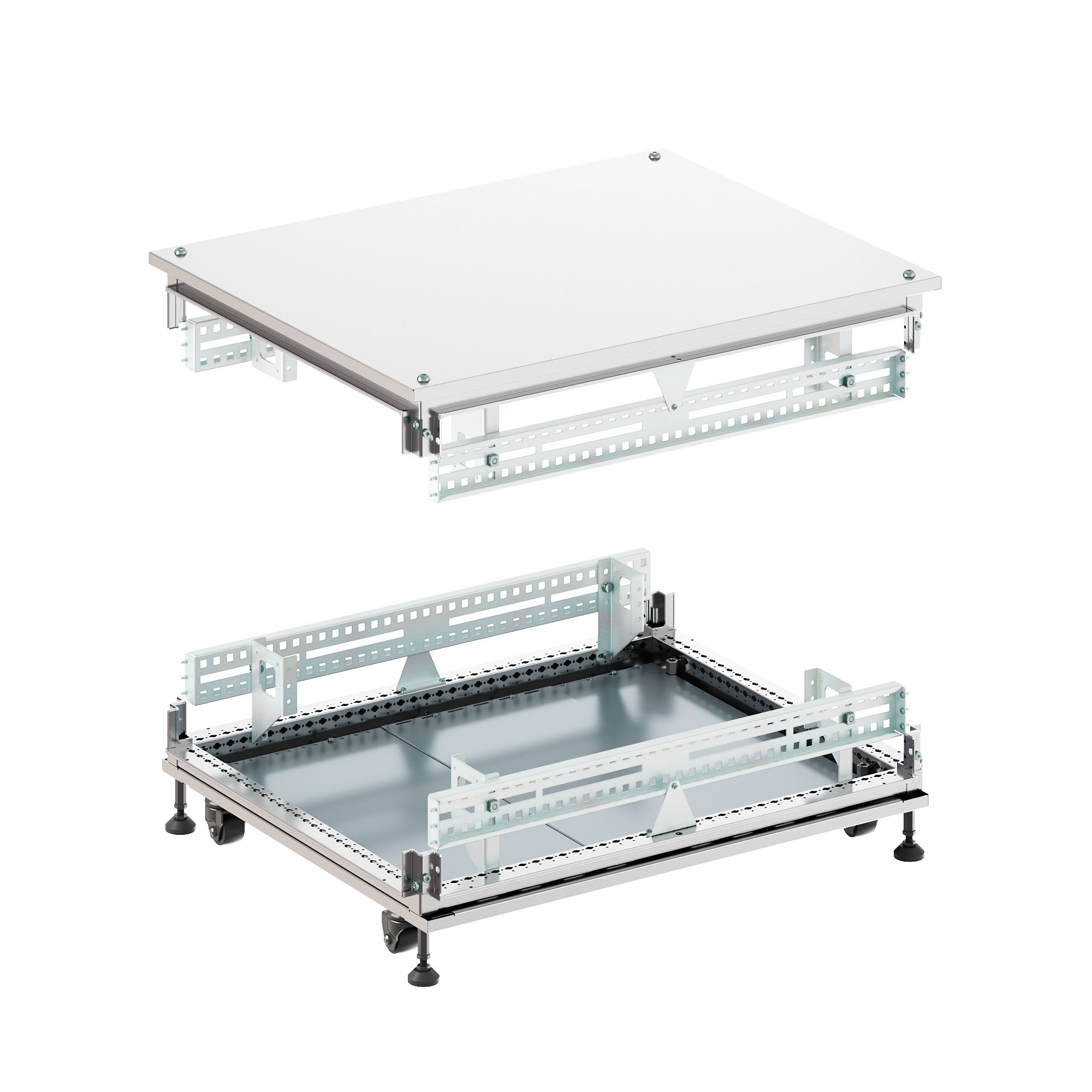 Комплект крыша-основание корпуса Крыша основание сплошные IT-CQE 800x1200, RAL7035 DKC|ДКС