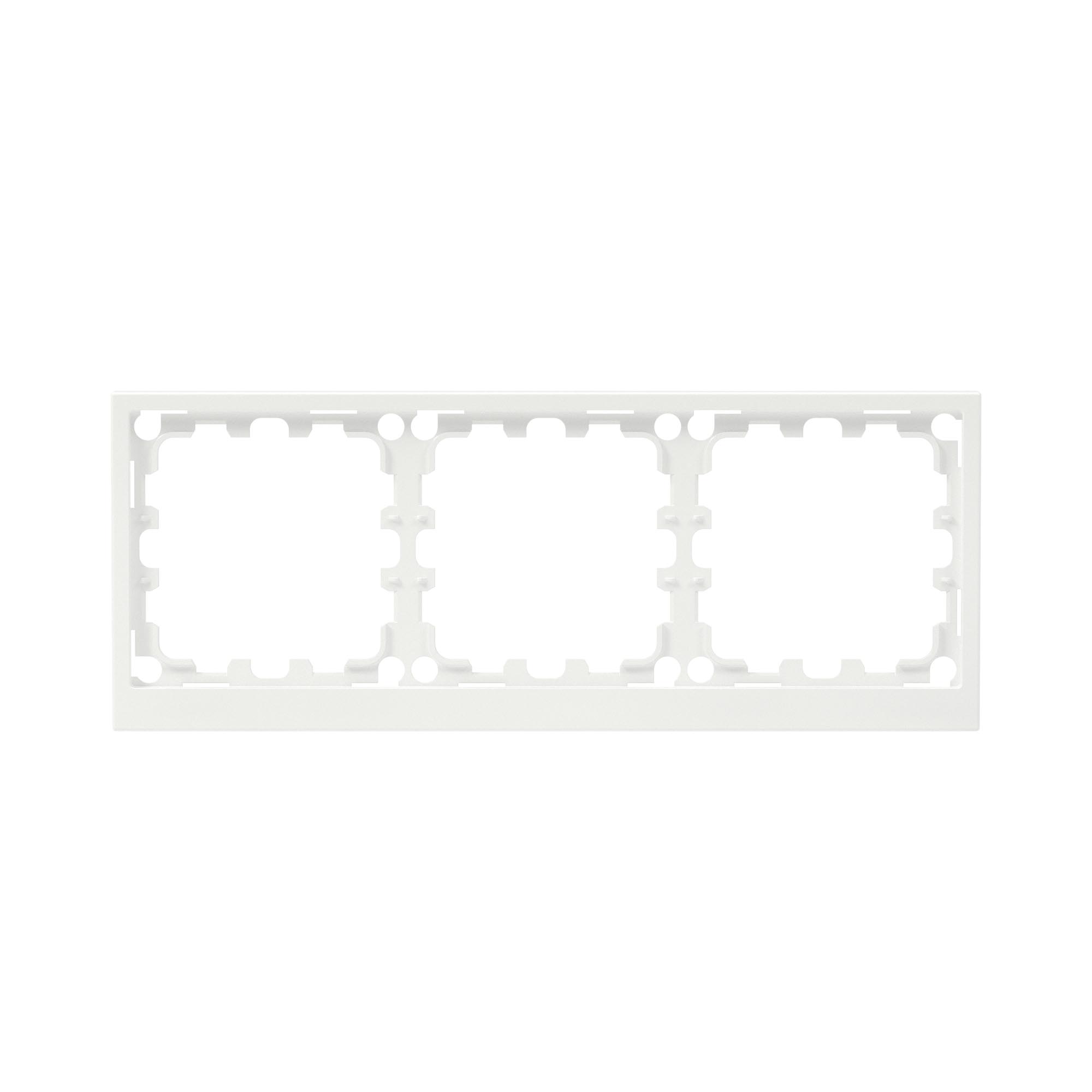 Рамка на 3 поста, KANT, белая магнолия