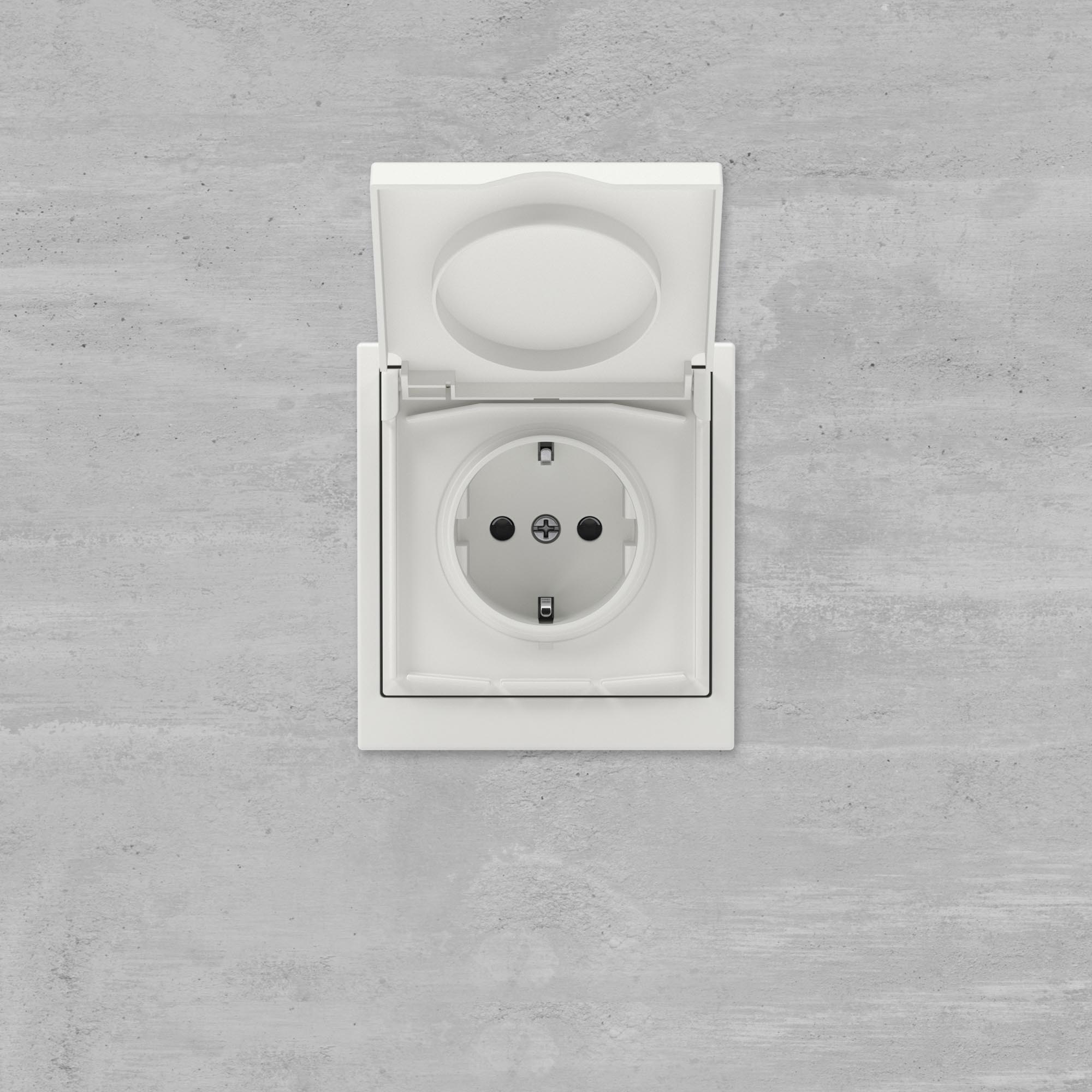 Рамка 1 пост IP44, KANT, белый песок