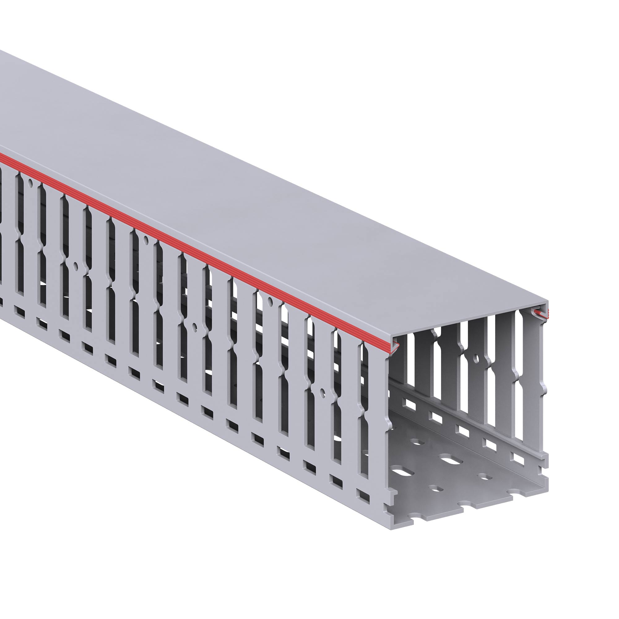 Перфорированные короба серии RL12 Короб перфорированный, серый RL12 80x80 DKC|ДКС