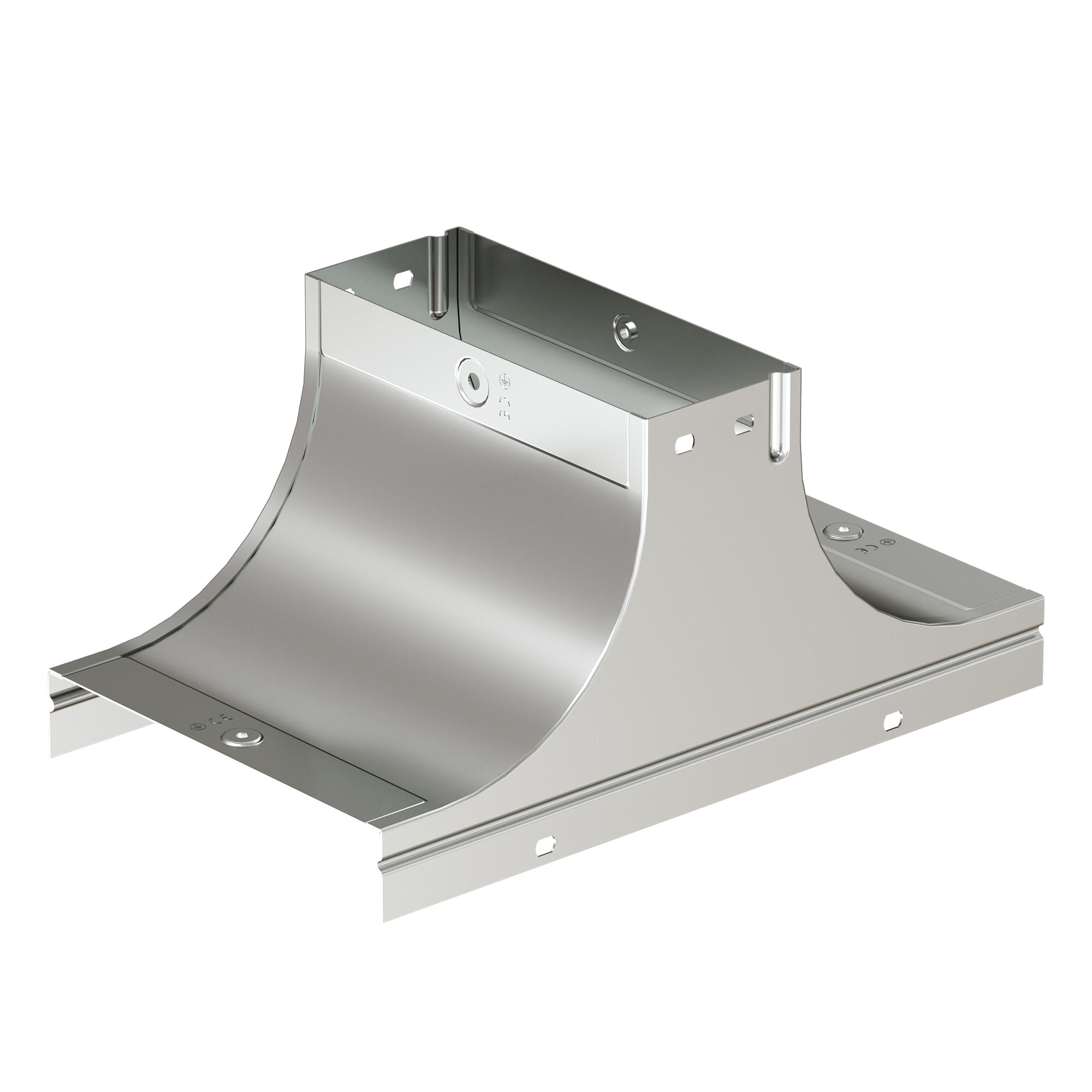 Комплектные аксессуары Крышка-ответвитель TS осн.300 H50 в комплекте с крепежными элементами и соединительными пластинами, необходимыми для монтажа DKC|ДКС