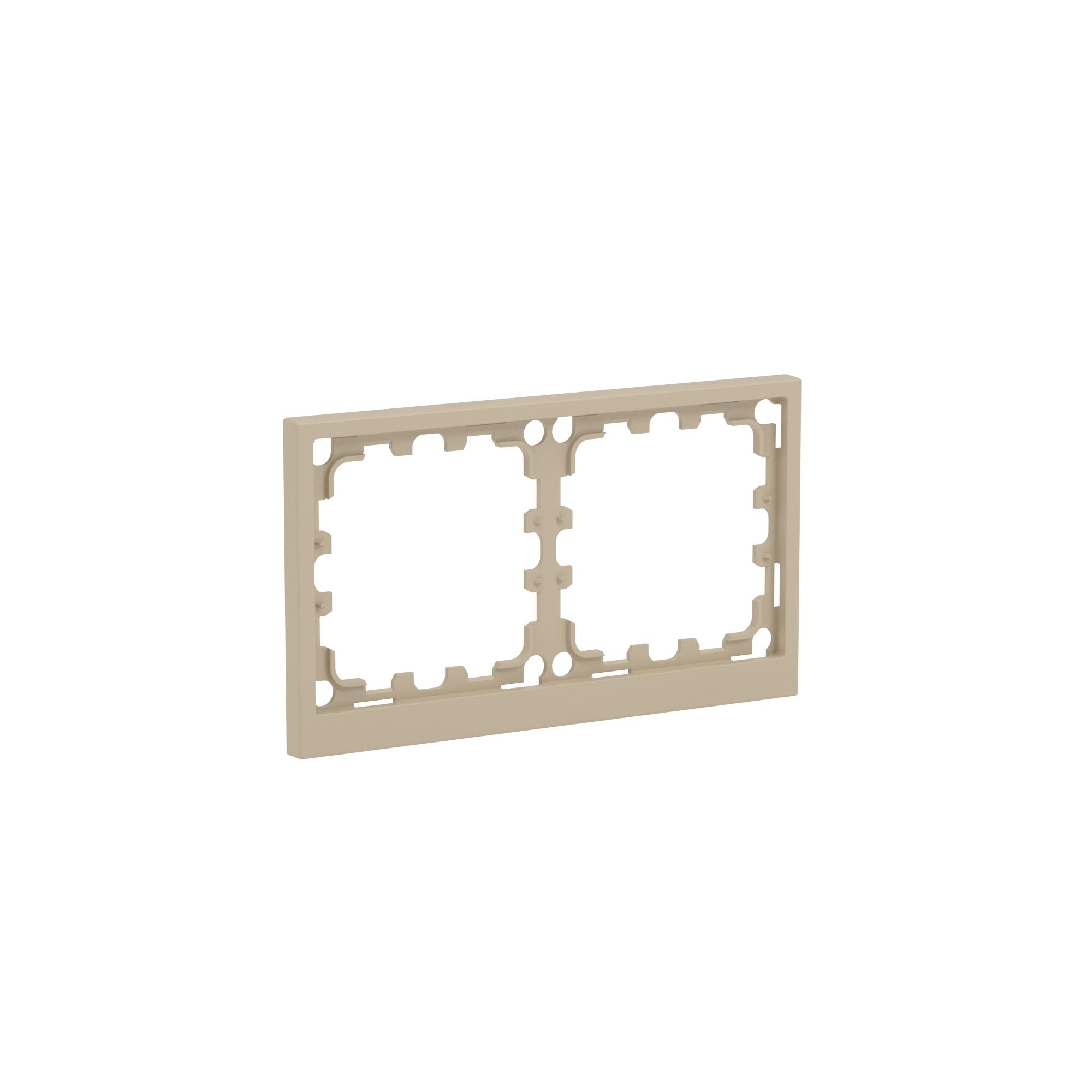 Рамка на 2 поста, KANT, ванильный марципан
