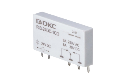Miniature relays for interface relay modules