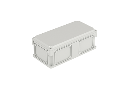 Корпуса RAM box с выбивными фланцами и непрозрачной крышкой