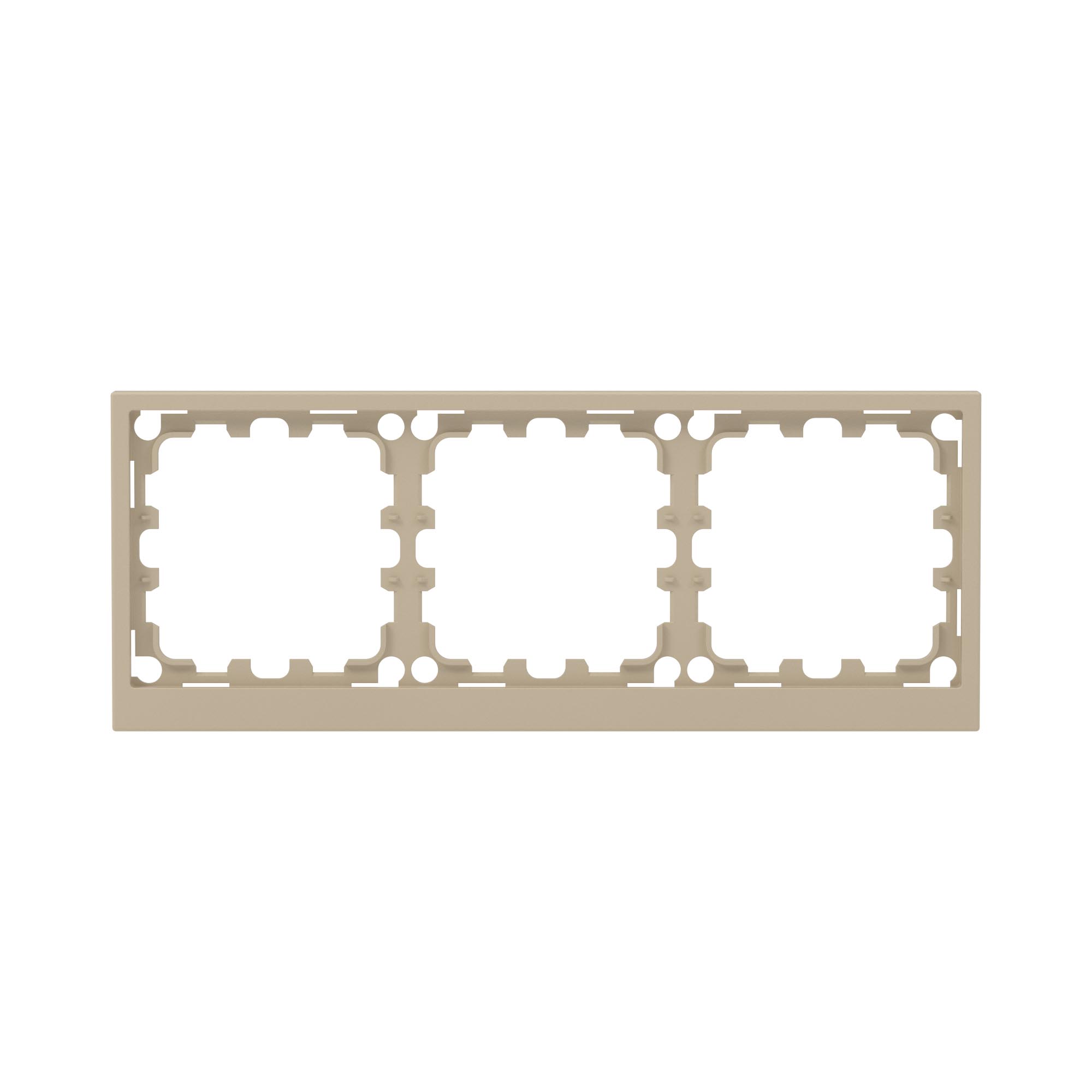 Рамка на 3 поста, KANT, ванильный марципан