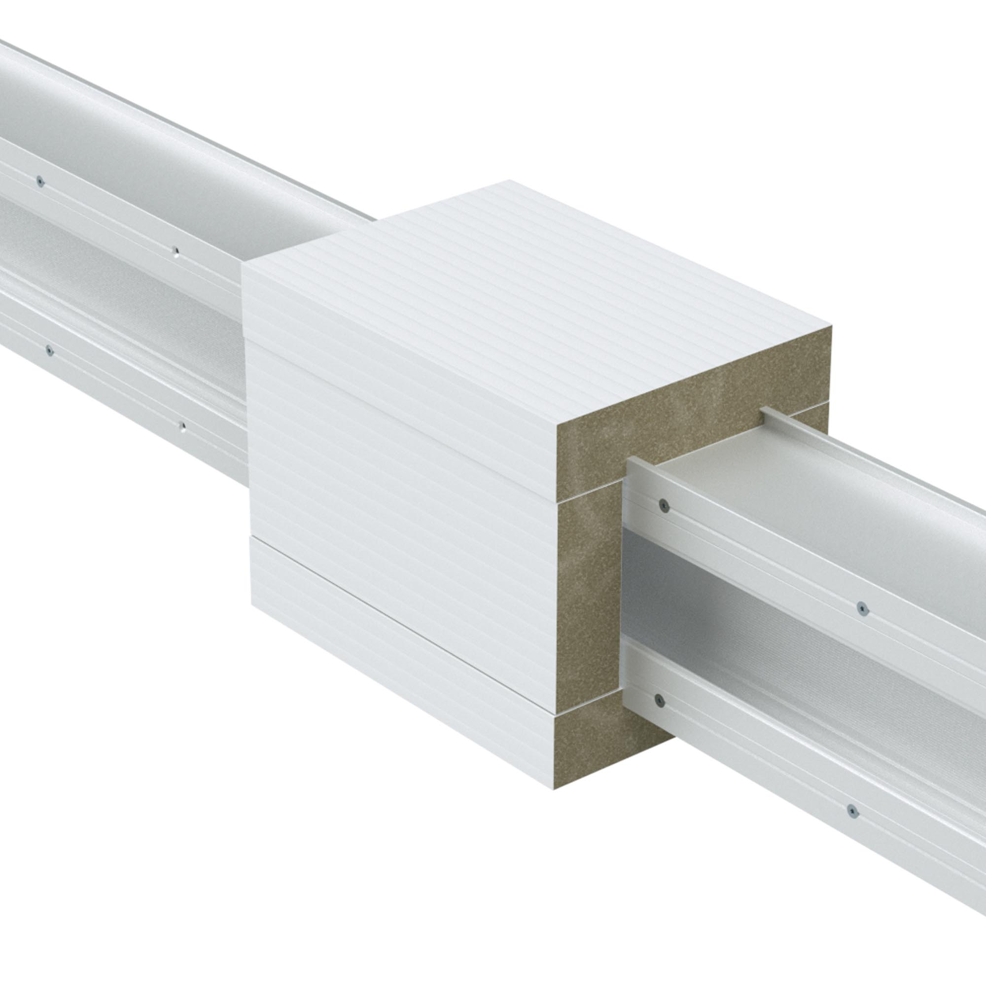 Горизонтальный + вертикальный угол + секция подключения, Al, IP55