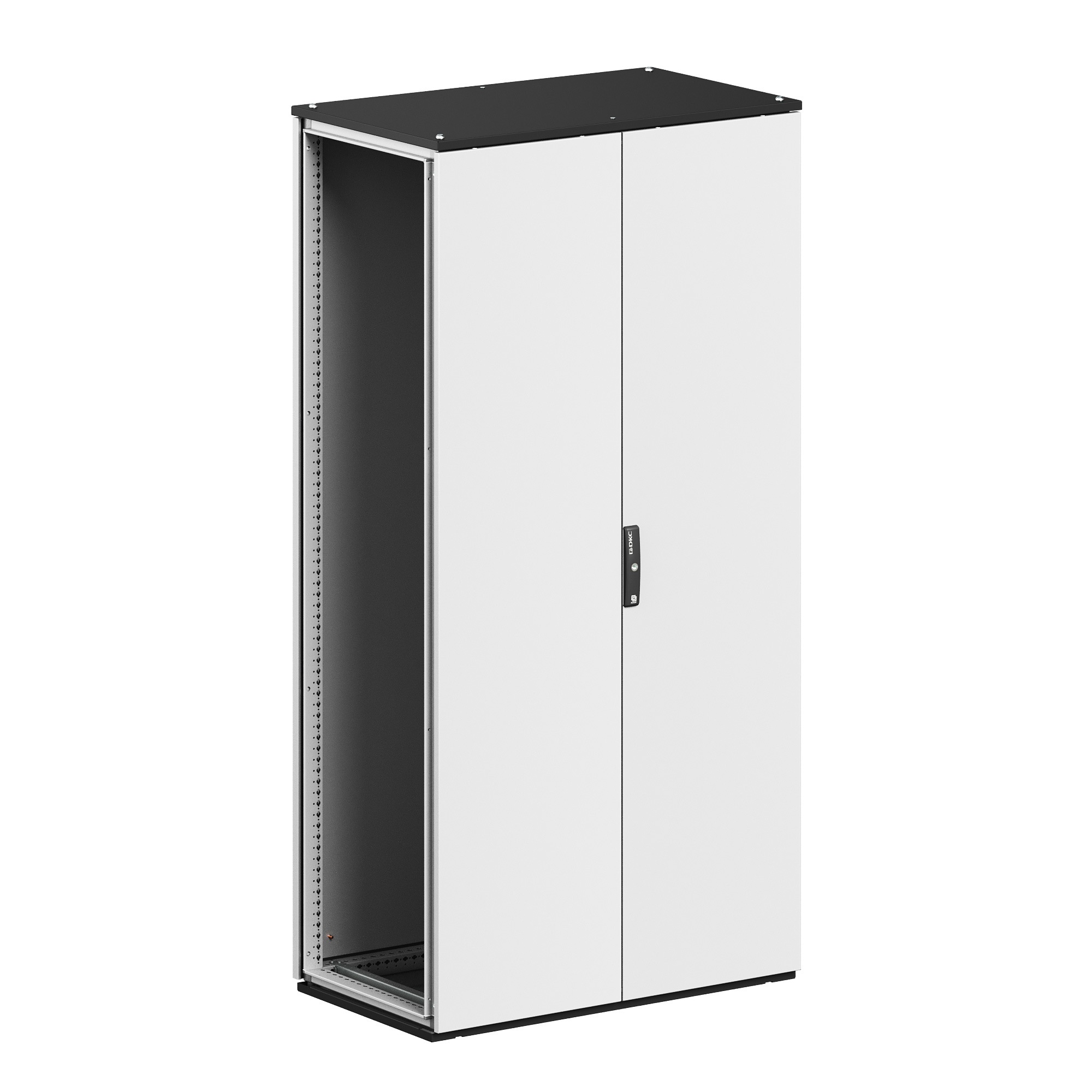 Floor-standing assembled enclosure CQE N with door and rear panel 1400x1200x400 mm RAM block