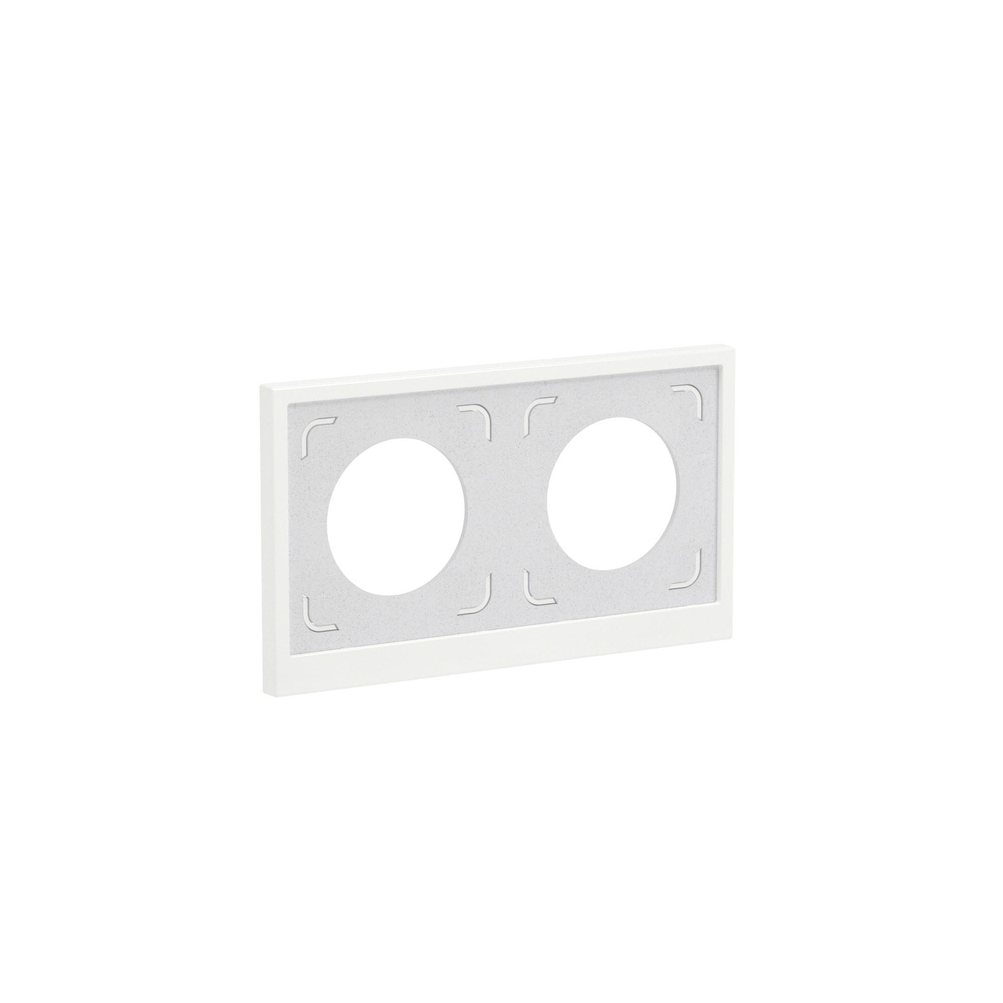 Рамка 2 поста IP44, KANT, белая магнолия