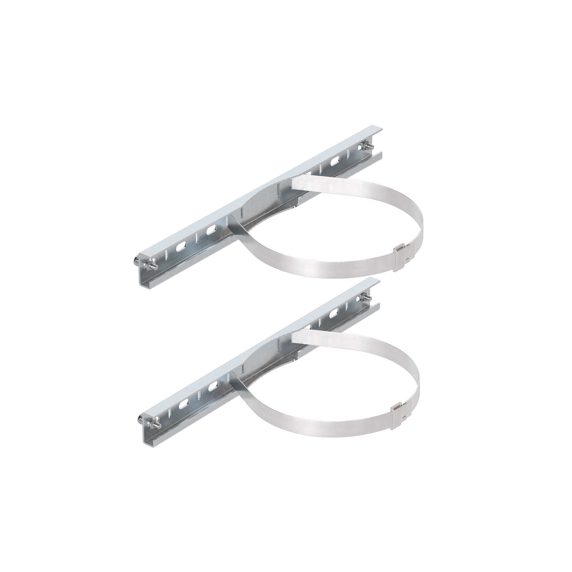 Аксессуары для шкафов цельных из фибергласа (GRP) Комплект крепления на столб для цельного навесного шкафа из фибергласа, Ш=500 мм DKC|ДКС