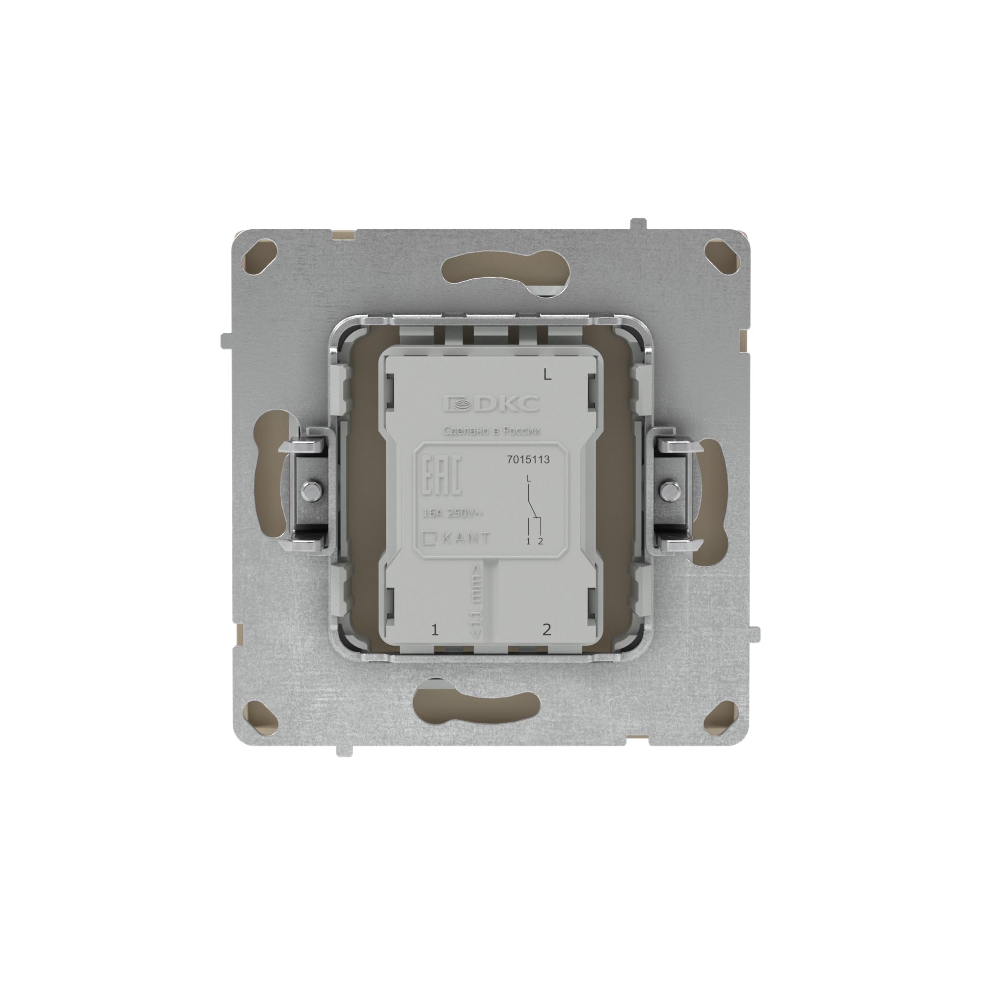 Переключатель одноклавишный, KANT, ванильный марципан