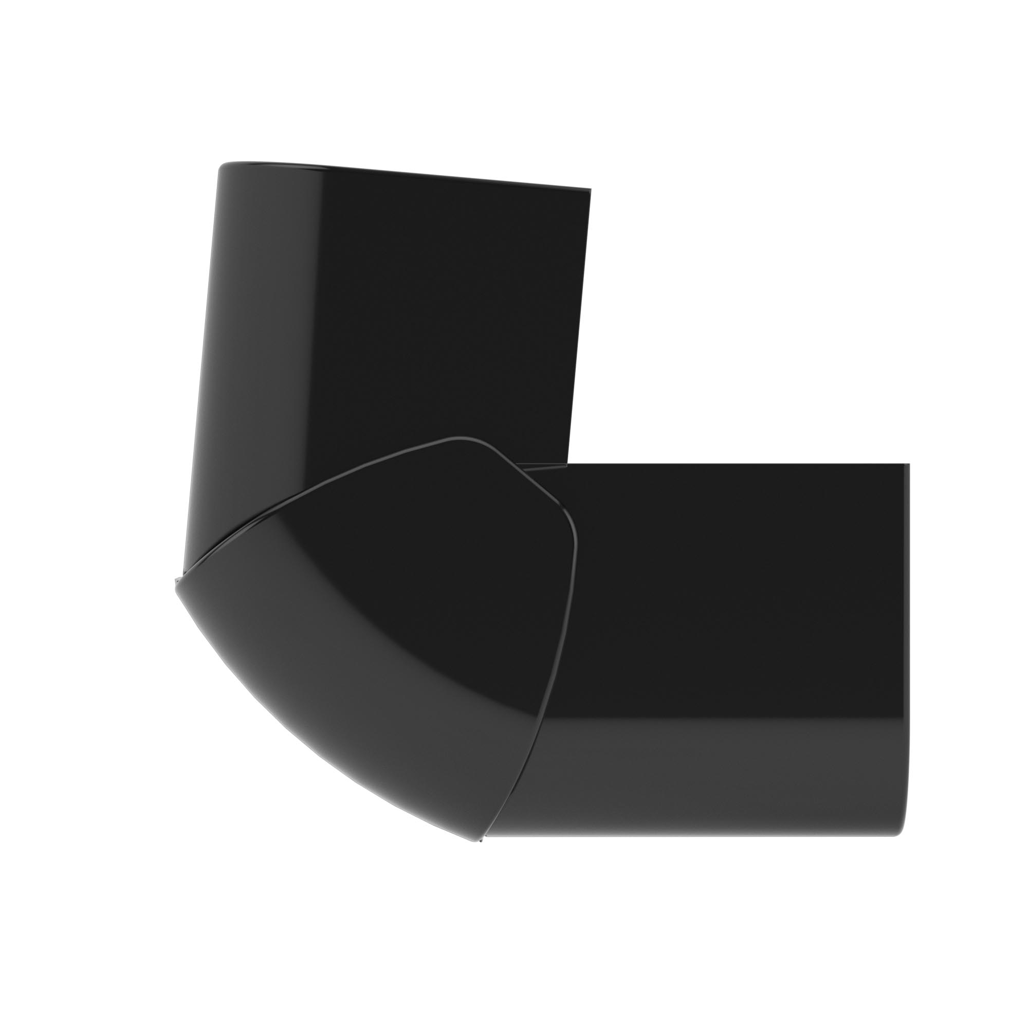 Угол внешний 90х50 мм, изменяемый черный