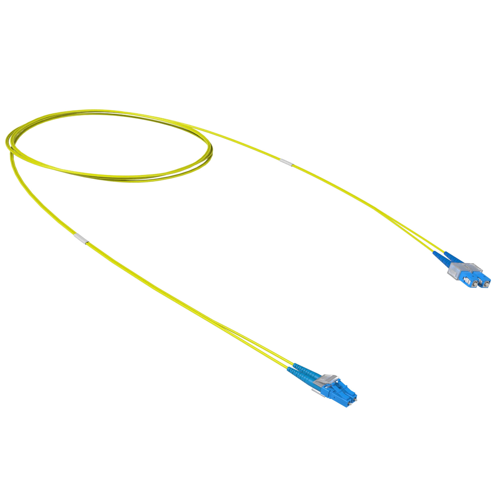 Коммутационные шнуры ОS2 Оптический коммутационный шнур переходной двухволоконный (Duplex) LC-UPC/SC-UPC, 9/125 OS2, 10 м DKC|ДКС