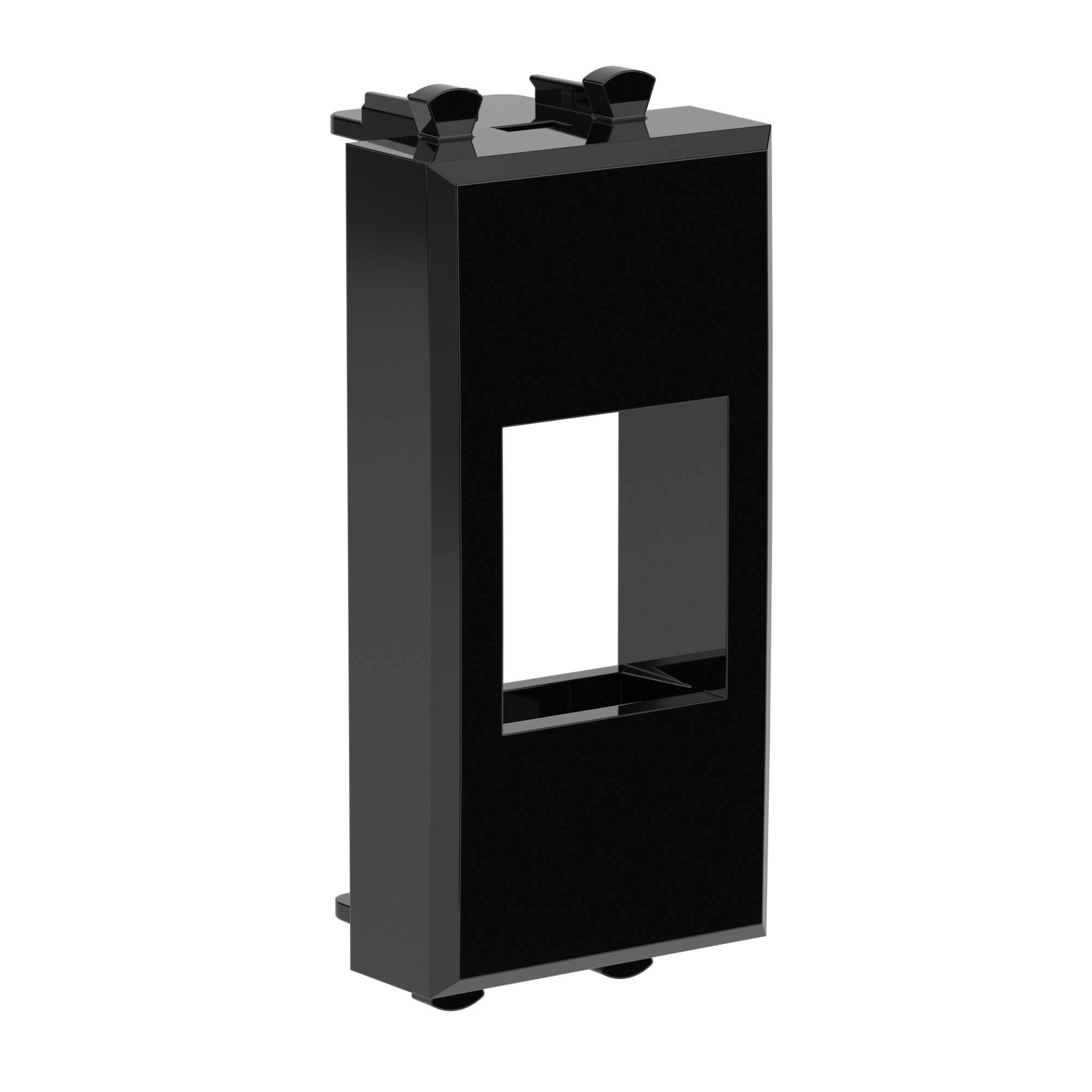 Адаптер без шторки для Кейстоун (Keystone), Avanti, черный квадрат, 1 модуль