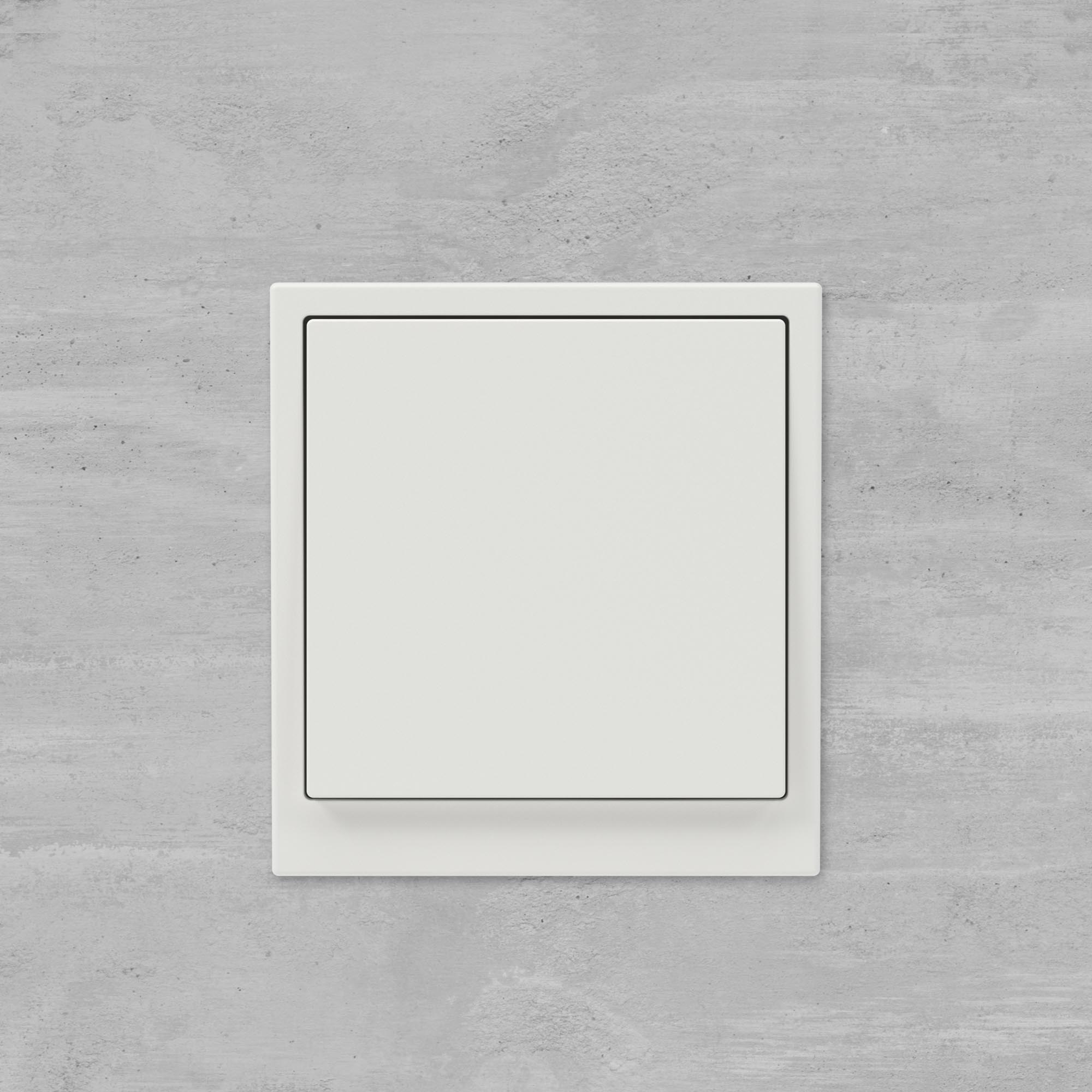 Кнопка одноклавишная, KANT, белый песок