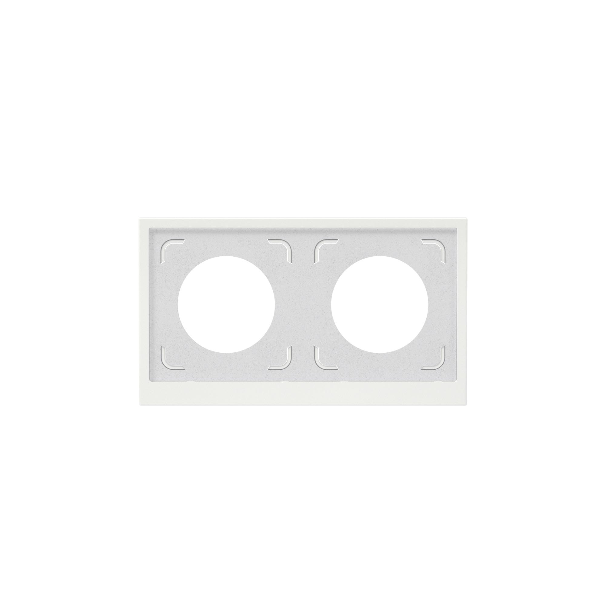 Рамка 2 поста IP44, KANT, белая магнолия