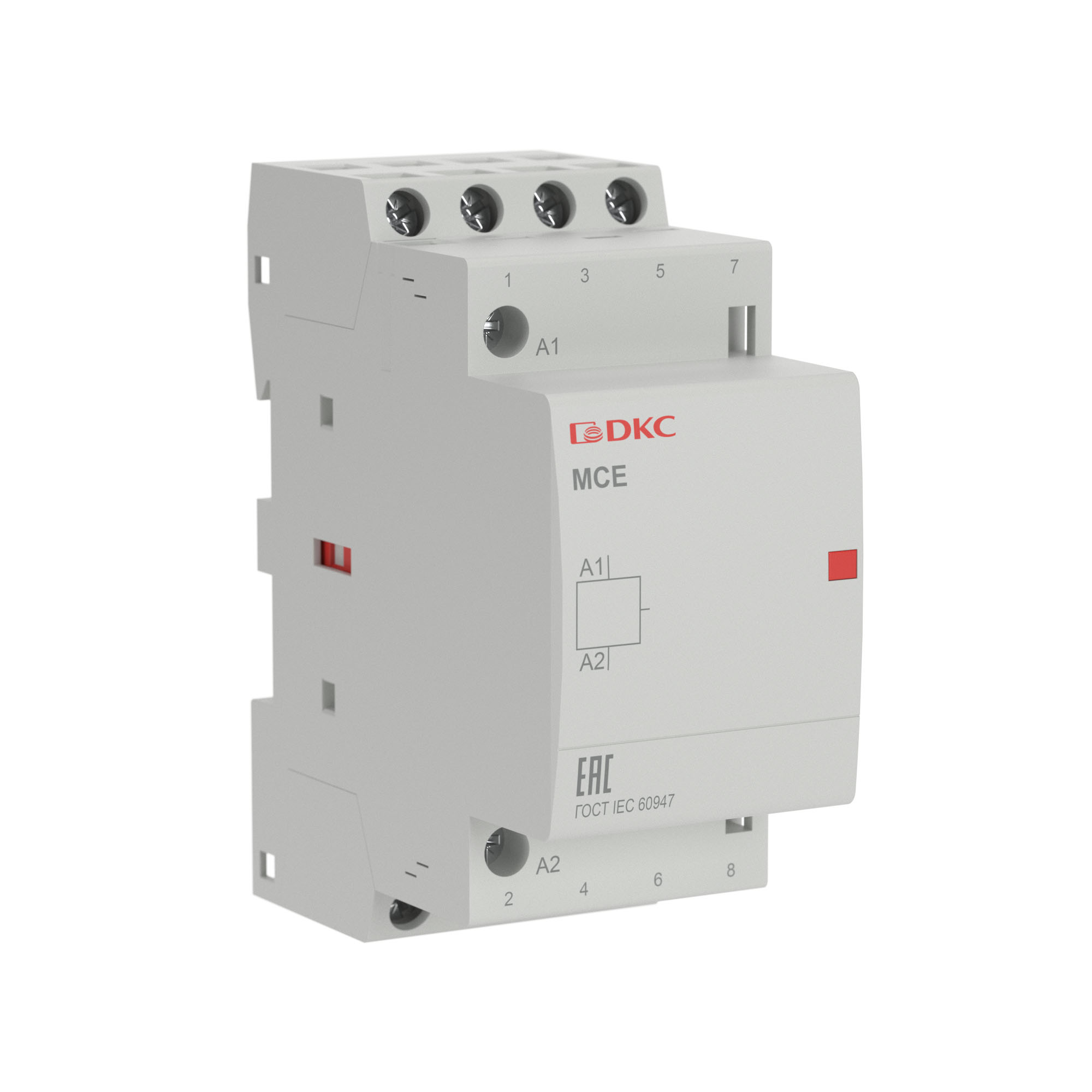 Контактор модульный YON max типа MCE, 4P, 25A, 24В DC, 4НЗ