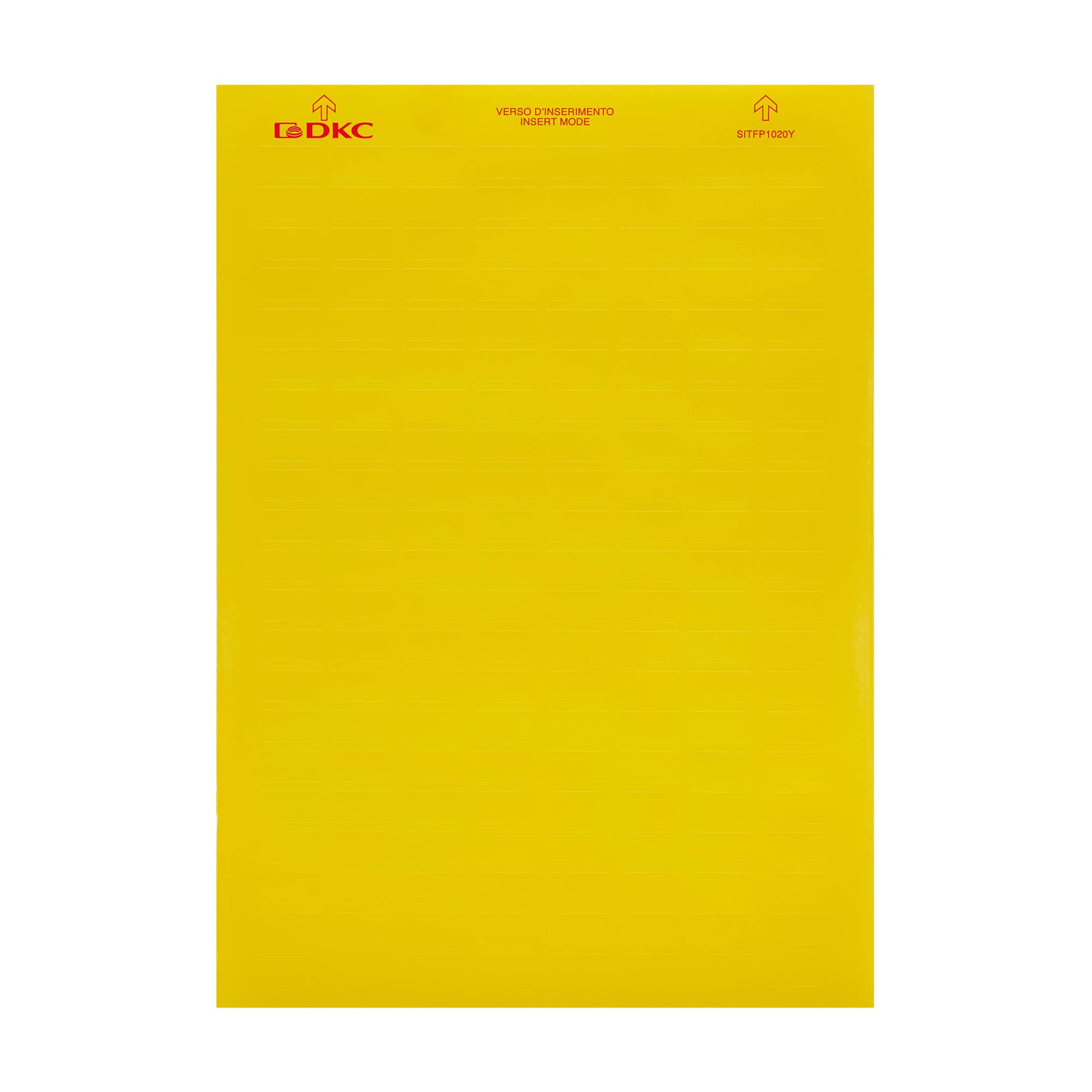 Маркировочные таблички, ленты Табличка маркировочная 20х10мм. Полиэстер. Желтая DKC|ДКС