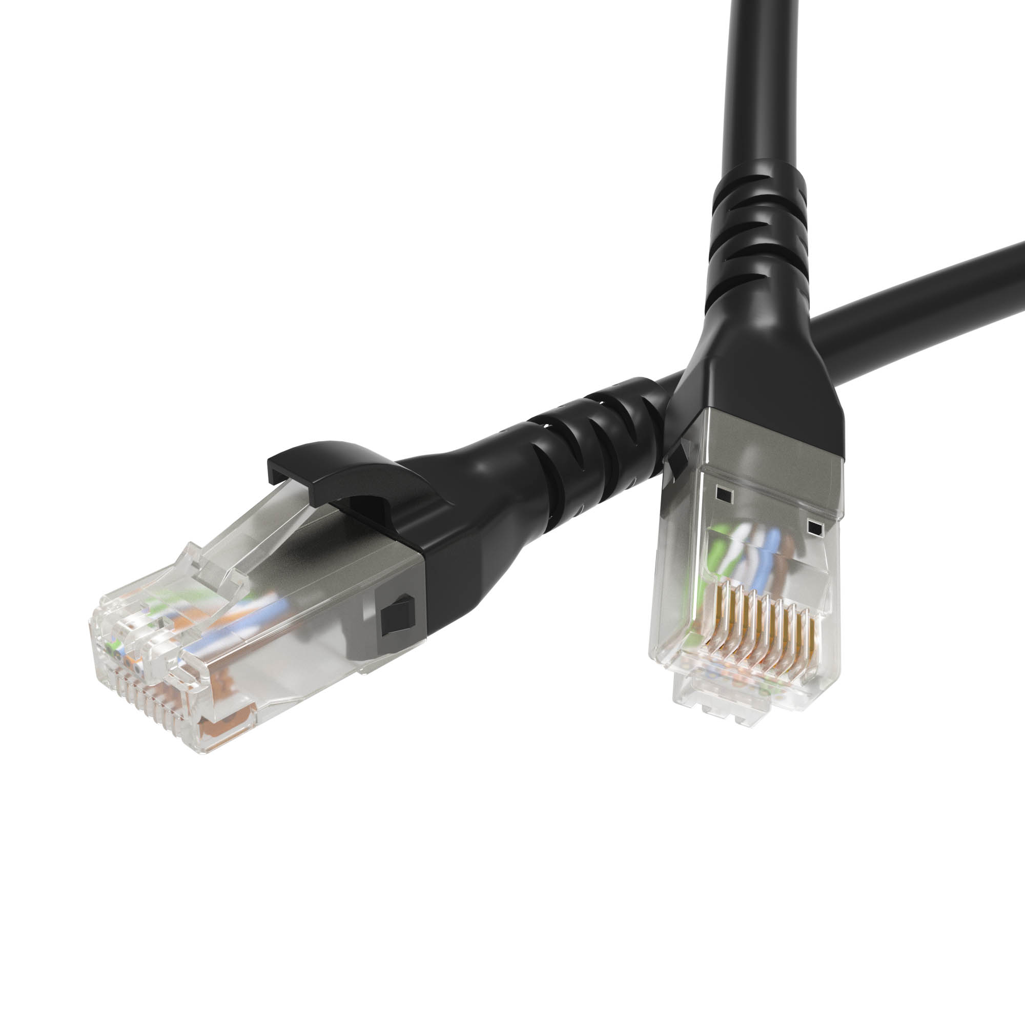 Патч-корд неэкранированный CAT5E U/UTP 4х2, LSZH, черный, 2.0м ДКС|DKC ...