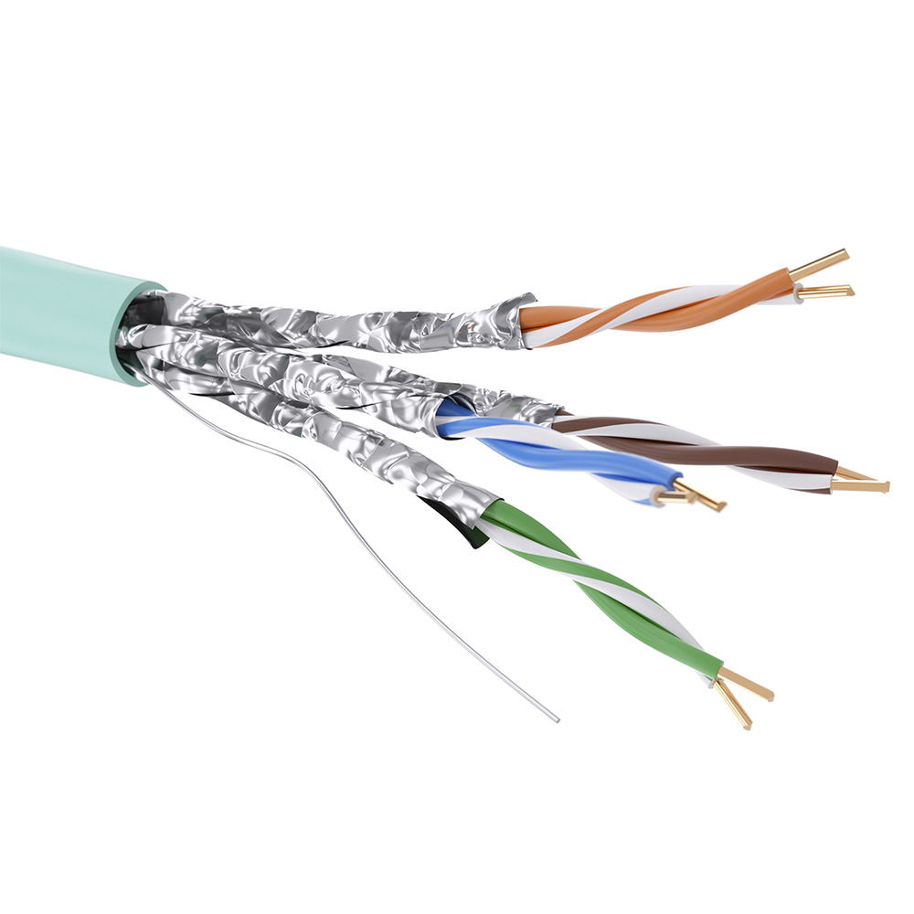 Кабель CAT 6А, U/FTP, нг(А)-HF, бухта 500м, аква ДКС|DKC: подробные ...