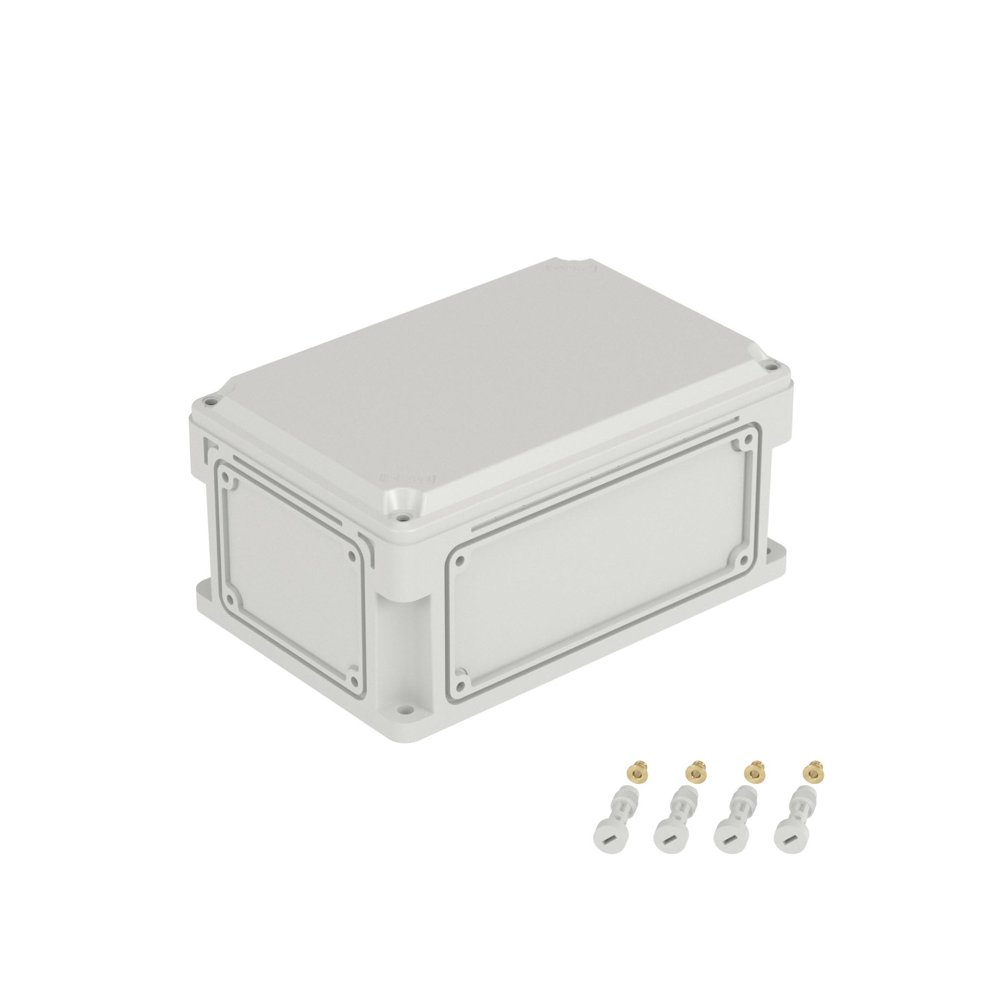 Корпус RAM box без МП 300х200х146 мм, с фланцами, непрозрачная крышка высотой 21 мм, IP66/IP67 Корпуса RAM box с выбивными фланцами и непрозрачной крышкой Корпус RAM box без МП 300х200х146 мм, с фланцами, непрозрачная крышка высотой 21 мм, IP66/IP67 DKC|ДКС