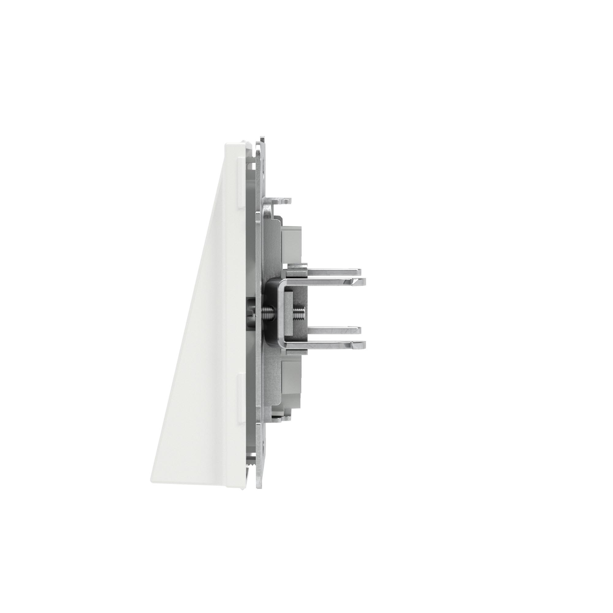 Вывод кабеля из стены, KANT, белая магнолия