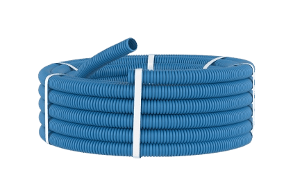 Flexible corrugated fire-resistant polypropylene tubes