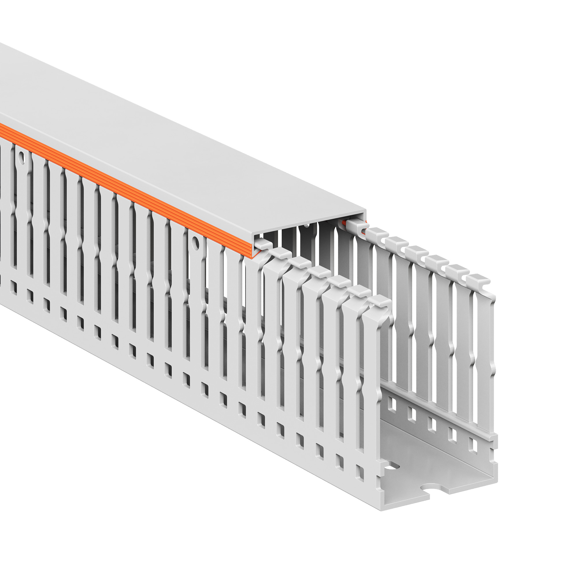 Короб перфорированный RLHF6 40x60, без галогенов, светло-серый