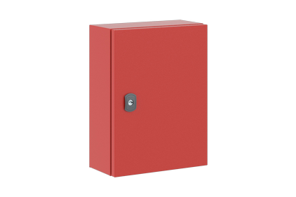 ST wall-mounted enclosures with solid door and with MP, RAL3020