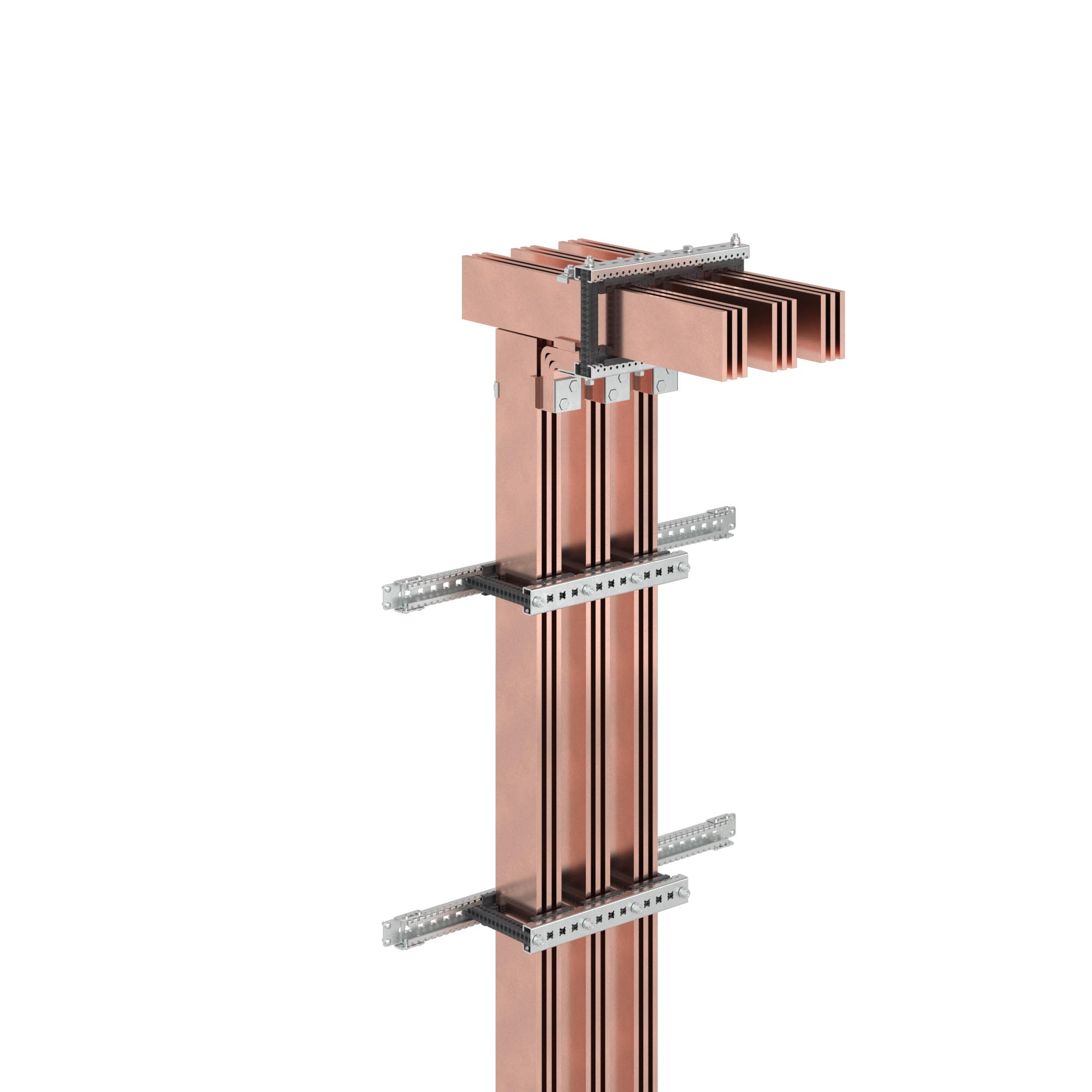 Комплект изоляторов главной шинной системы 2-3 шины на полюс, толщиной 10мм, 4Р