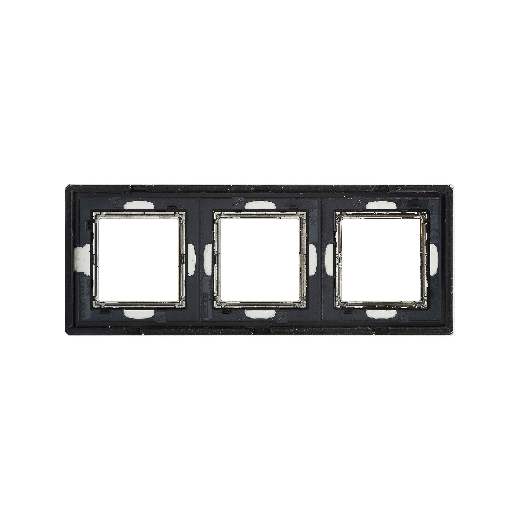 Рамка из алюминия 3 поста (6 мод.), Avanti, серая