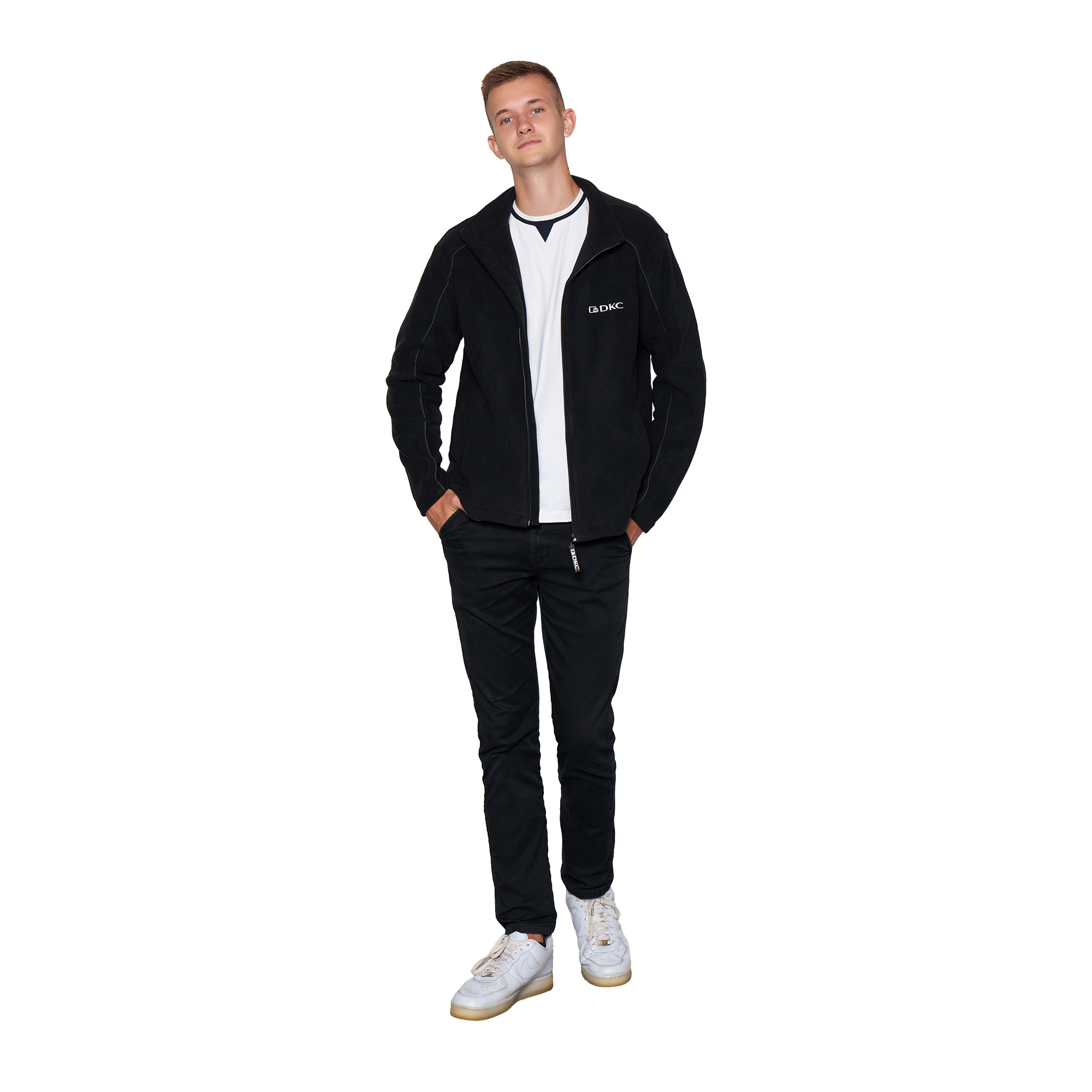 Одежда Куртка флисовая черная, размер M DKC|ДКС