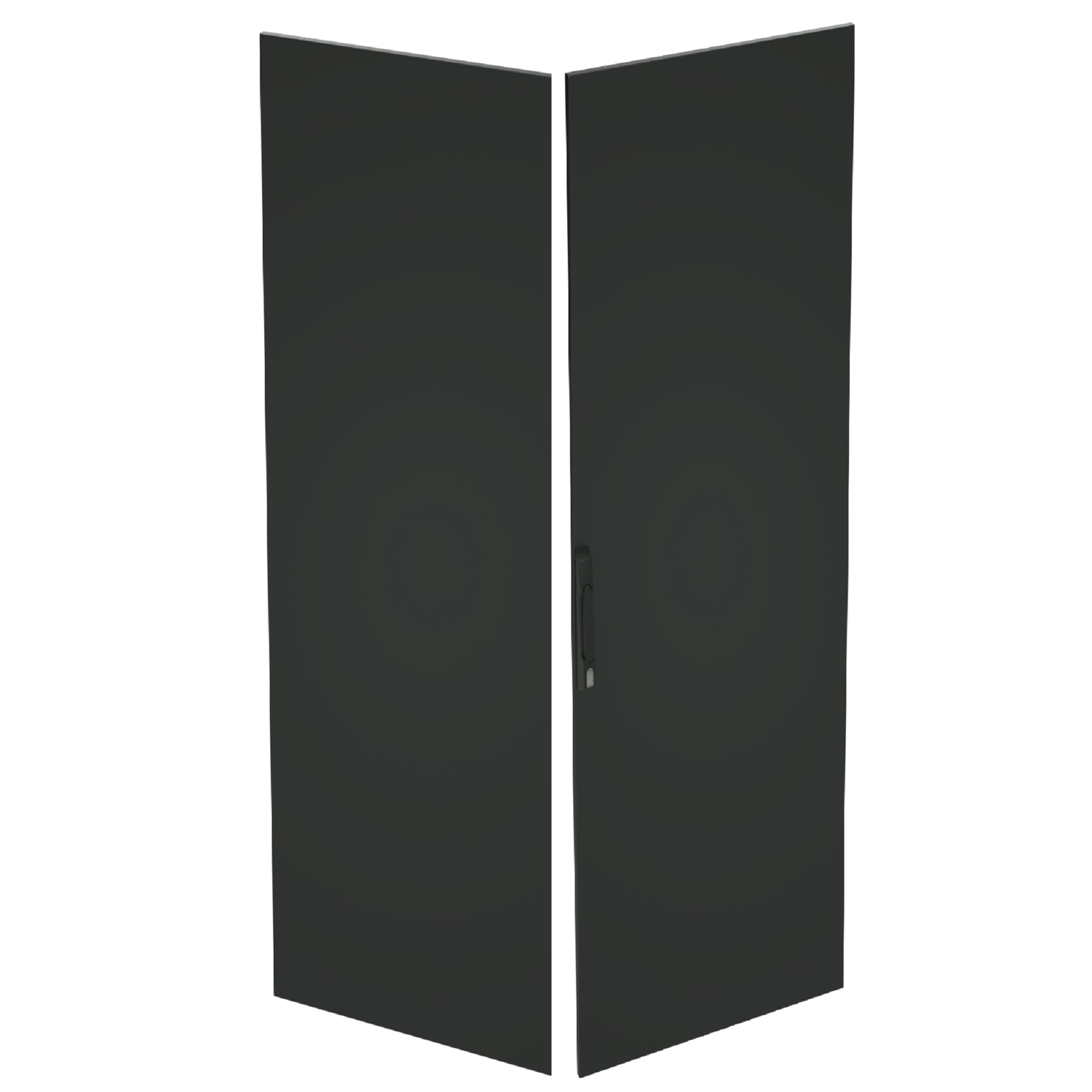 Сплошные двери Дверь сплошная двухстворчатая для IT-CQE 2200 x 800 RAL7035 DKC|ДКС