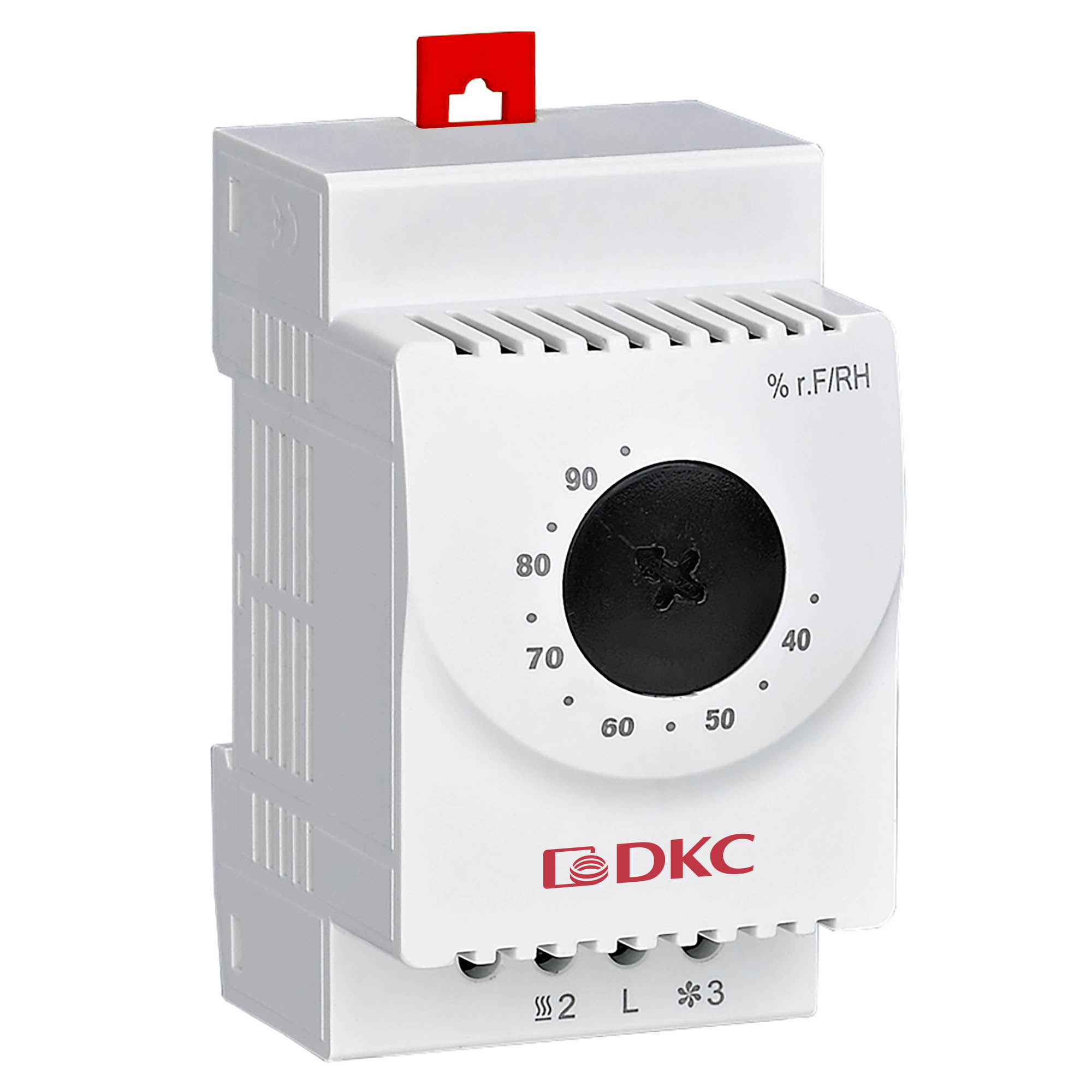 Гигростат с регулируемым диапазоном влажности 35…95%, переключающий контакт