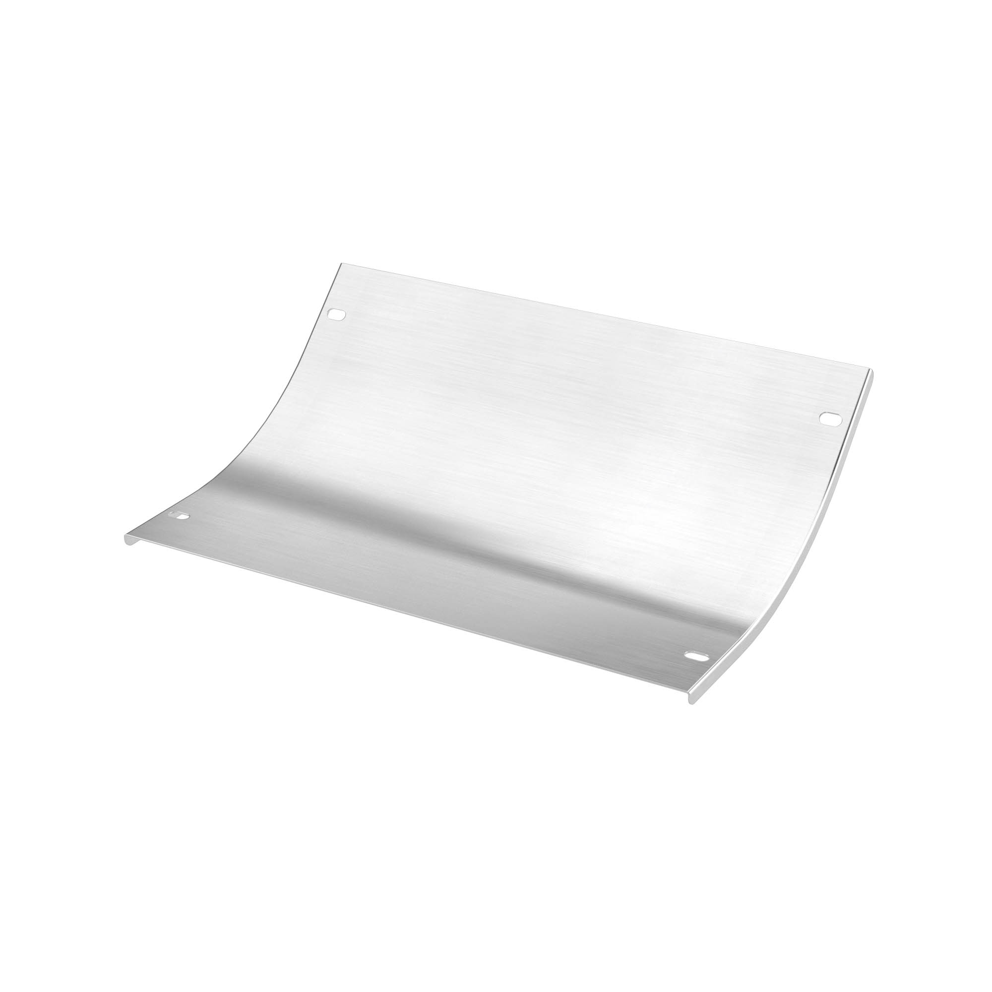 Крышка на угол лестничный вертикальный внутренний 45 градусов 150х150, толщ. 2 мм, R300, в комплекте с крепёжными элементами, необходимыми для монтажа, алюминий AKLKH31515K DKC