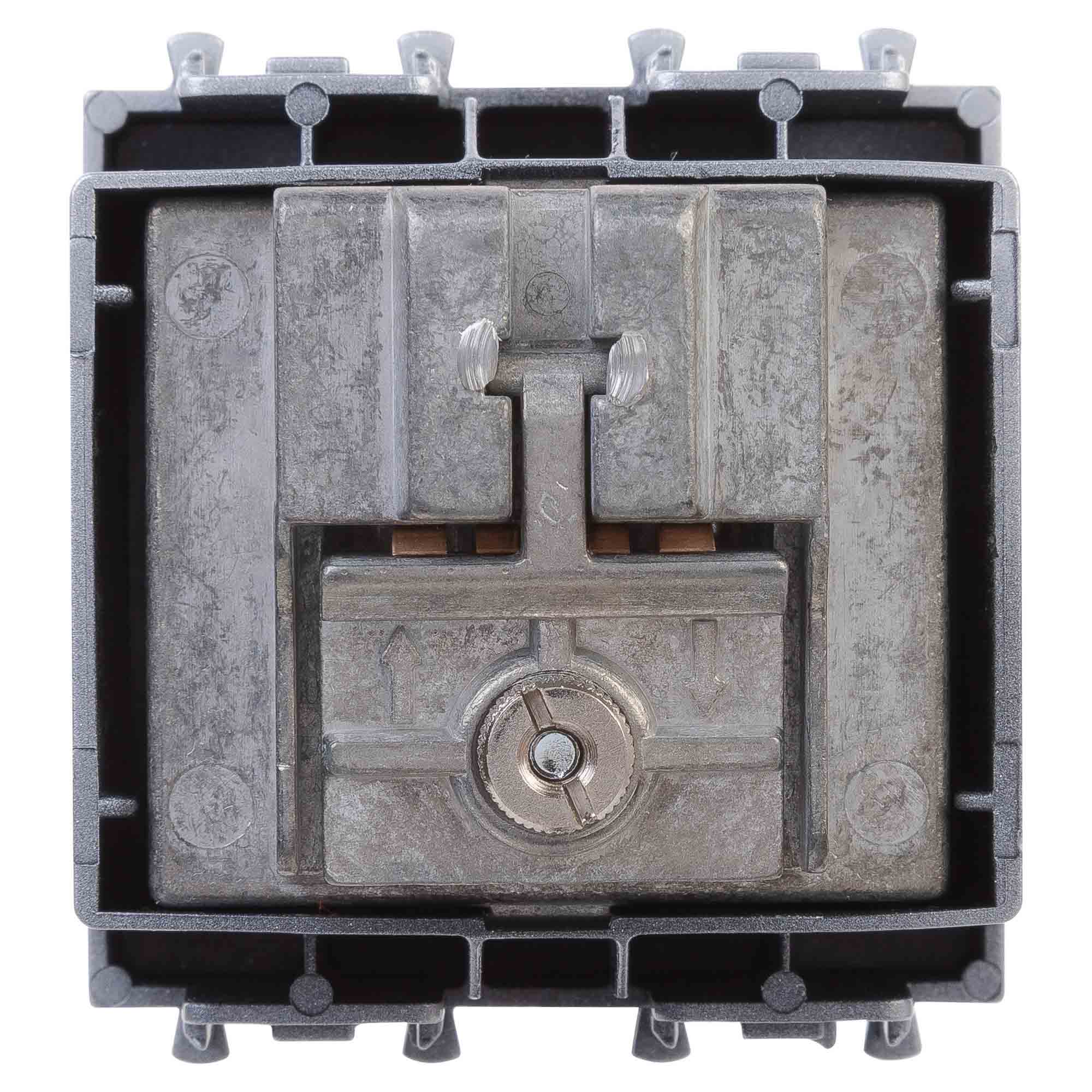 Розетка TV-FM-SAT модульная, Avanti, закаленная сталь, 2 модуля