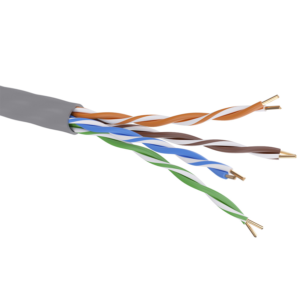Кабель CAT 5e, U/UTP, Hг(A)-LSLTx, бухта 305м, серый ДКС|DKC: подробные ...